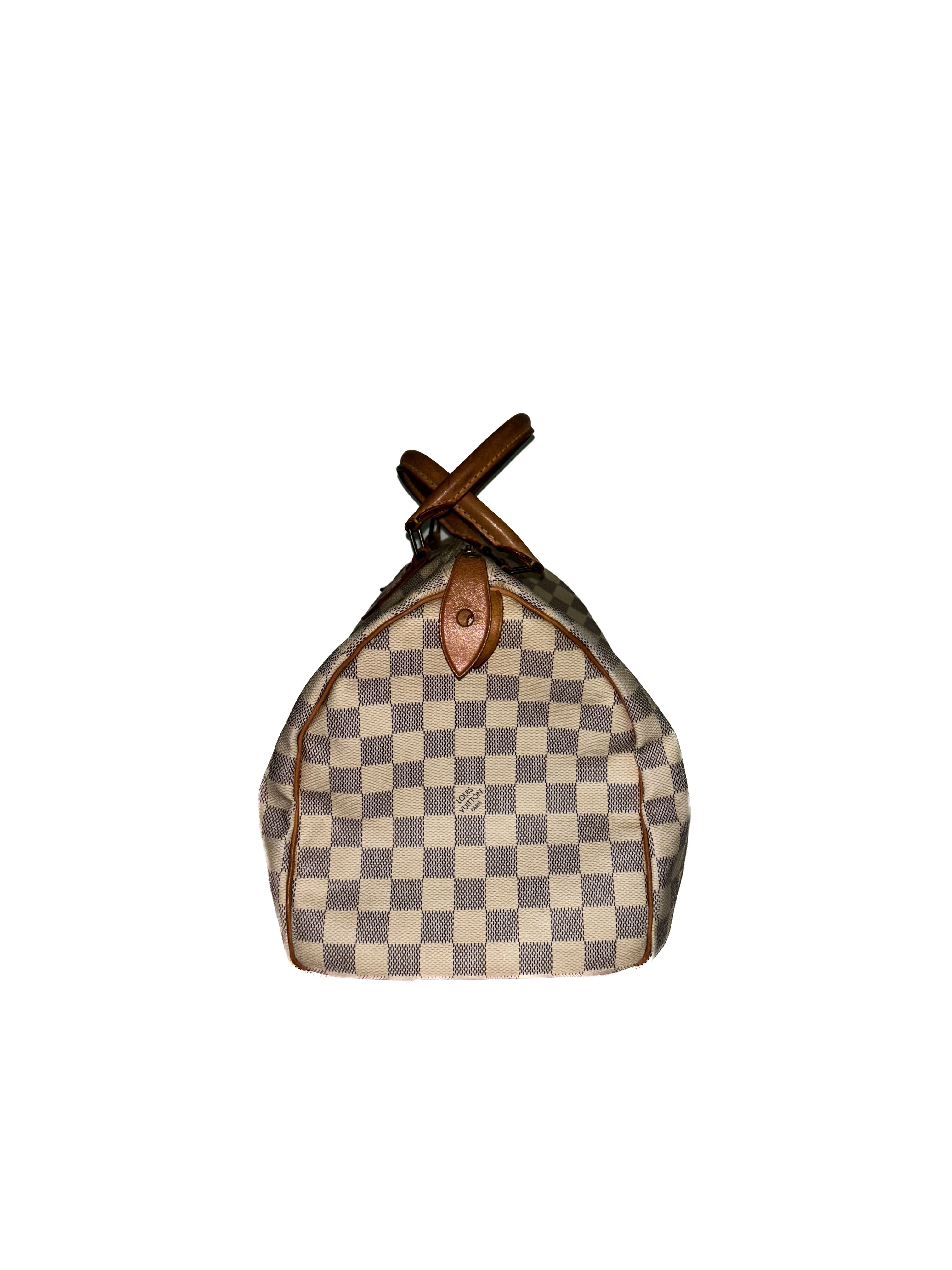 Sac à main Speedy 35 damier azur Louis Vuitton