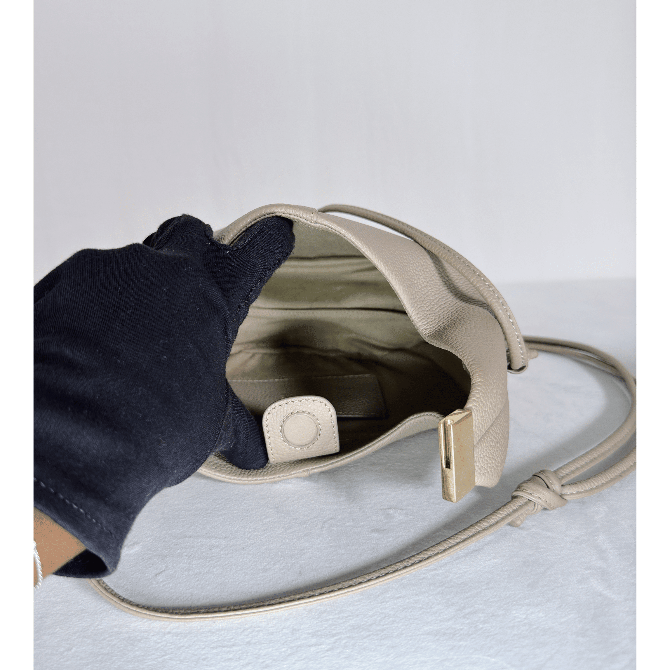 POLENE - BERI - CUIR GRAINE TAUPE - La Belle Boutique