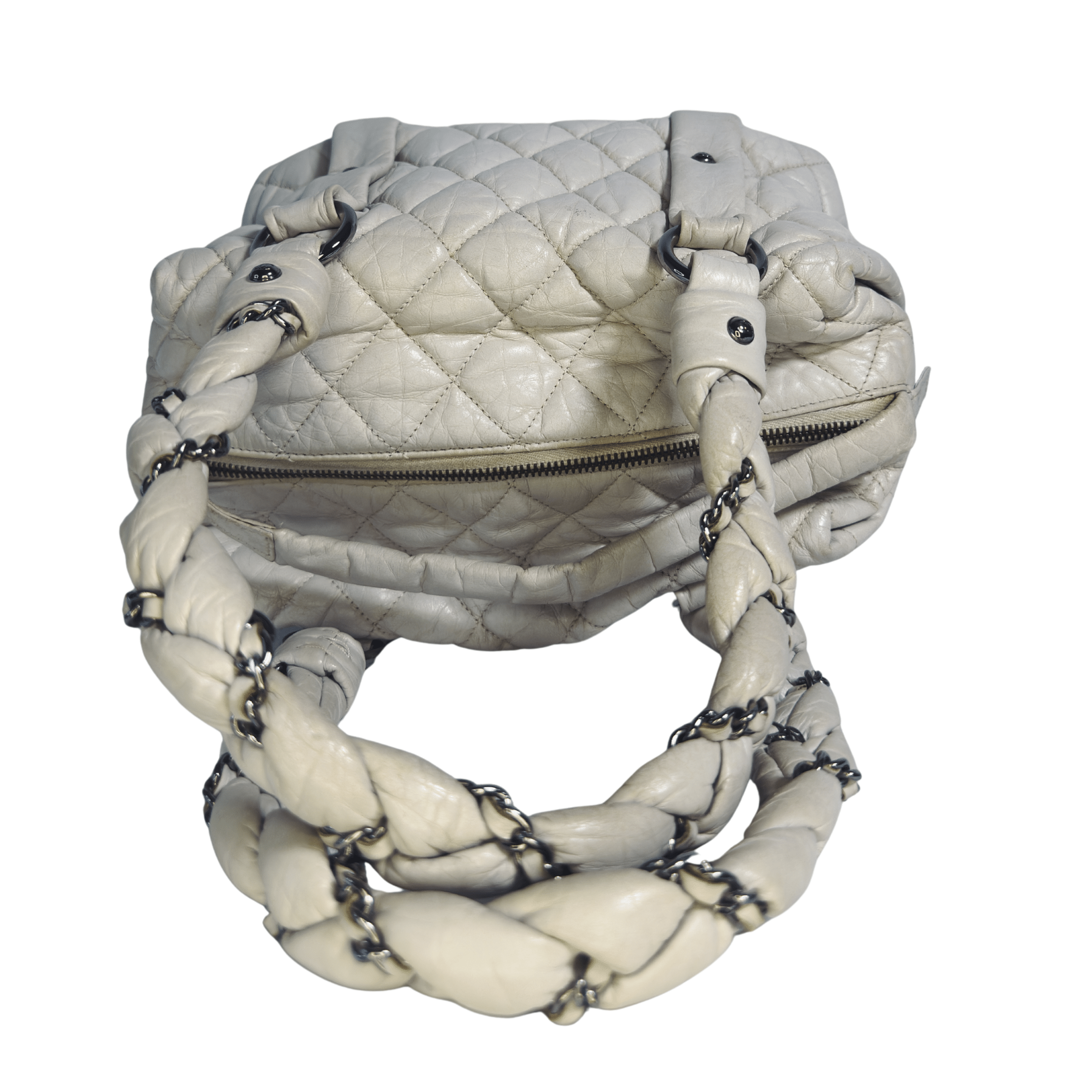 Chanel Lady Braid Bowler | Cuir d’Agneau Veilli Matelassé - La Belle Boutique