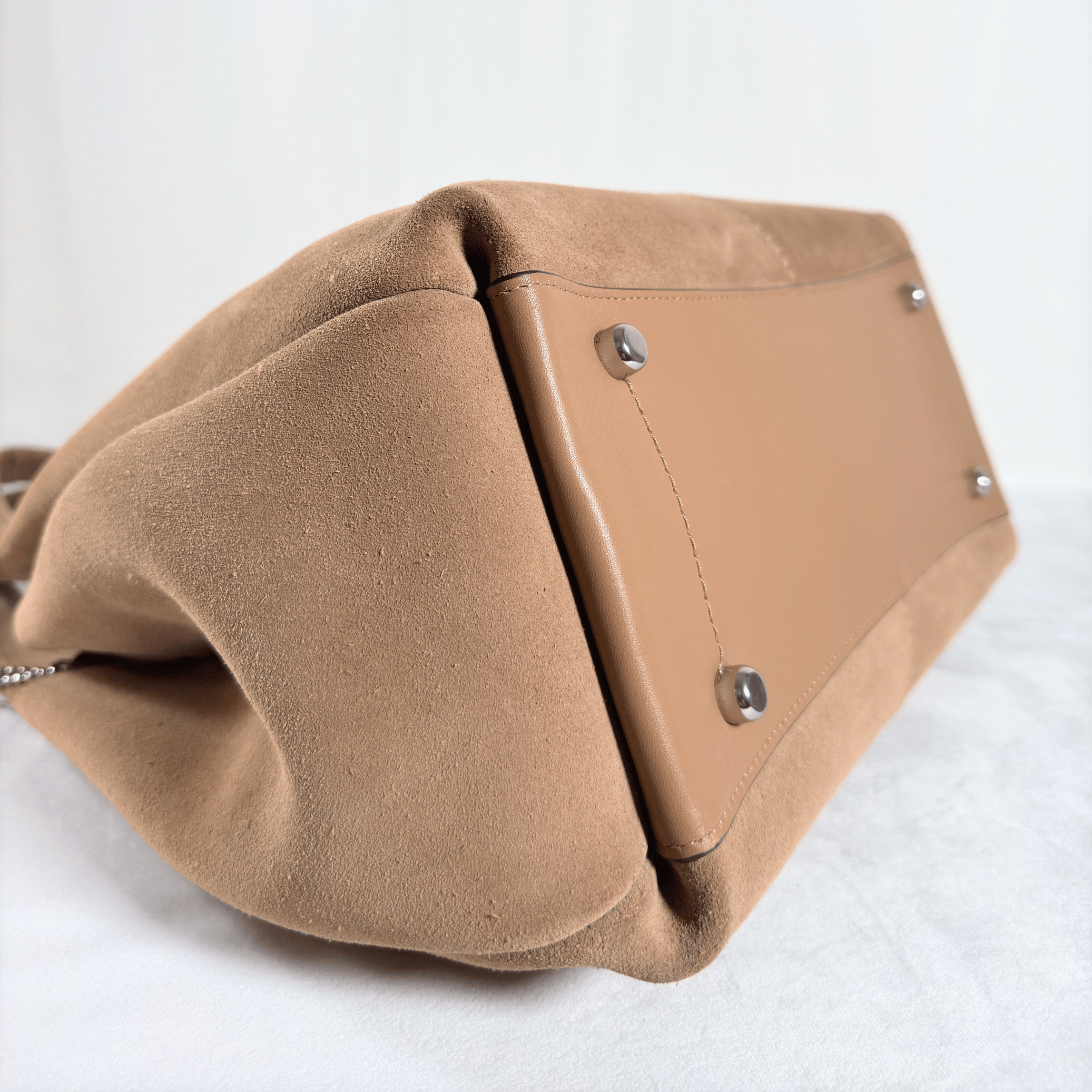 SAC EPAULE COACH LANA - DAIM SABLE