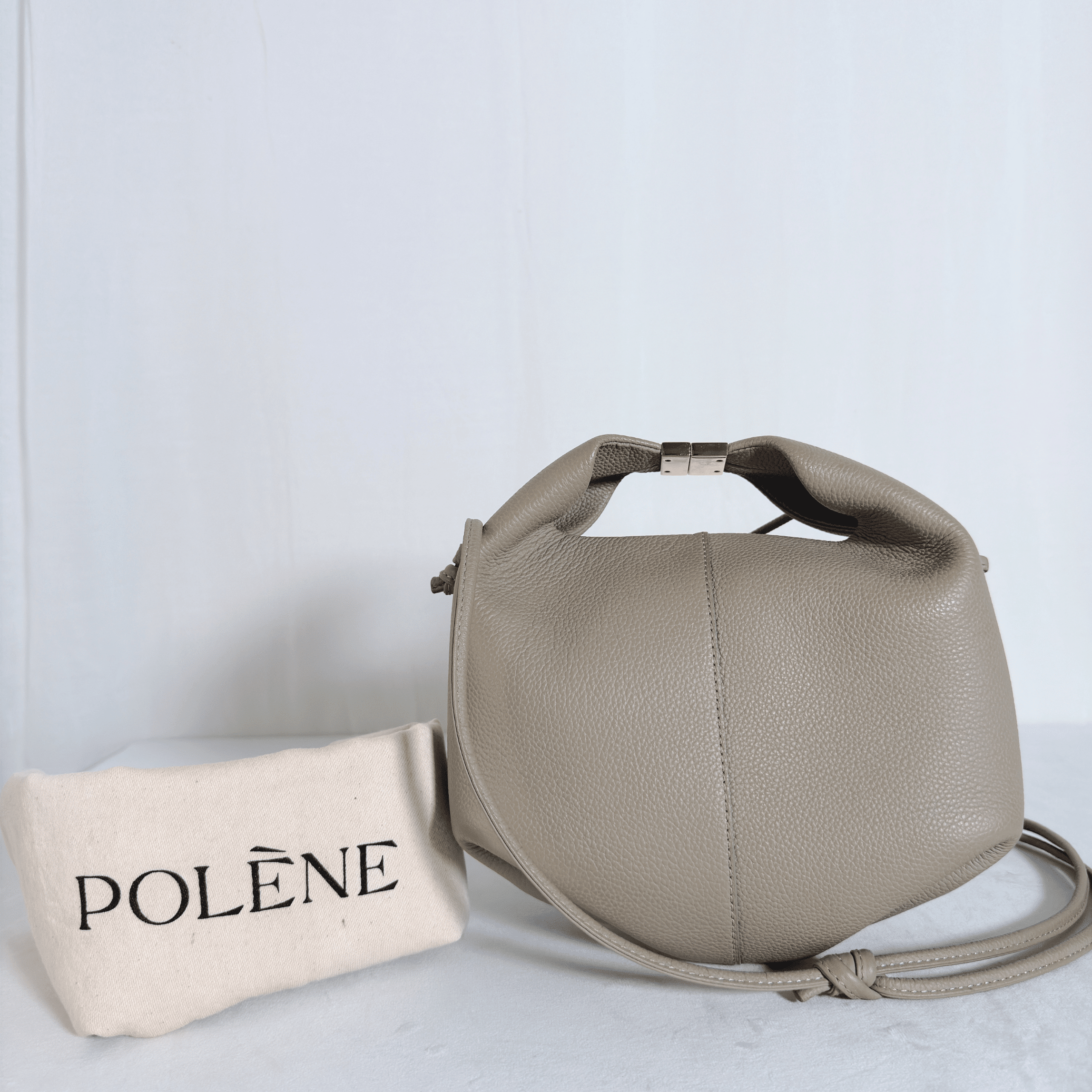 POLENE - BERI - CUIR GRAINE TAUPE - La Belle Boutique