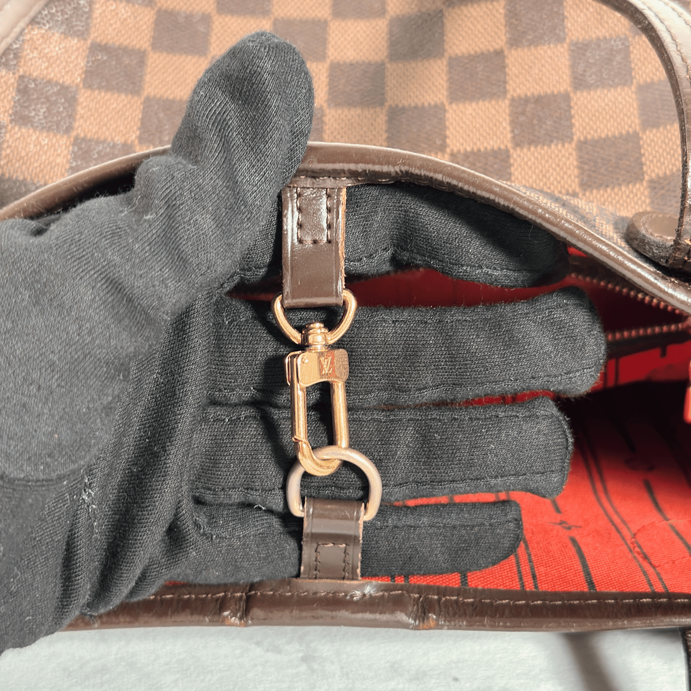 SAC LOUIS VUITTON NEVERFULL MM - TOILE DAMIER EBENE - La Belle Boutique