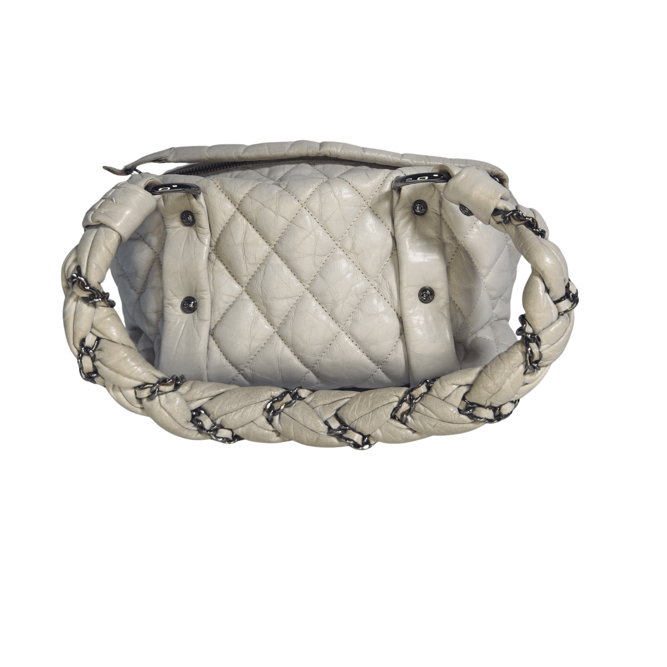 Chanel Lady Braid Bowler | Cuir d’Agneau Veilli Matelassé - La Belle Boutique