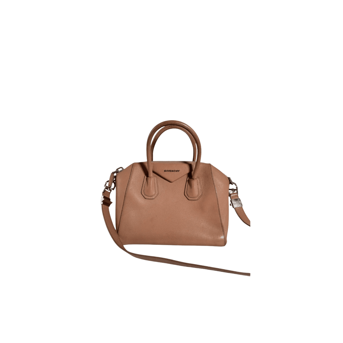 SAC GIVENCHY ANTIGONA MINI - CUIR GRAINE BEIGE/NUDE