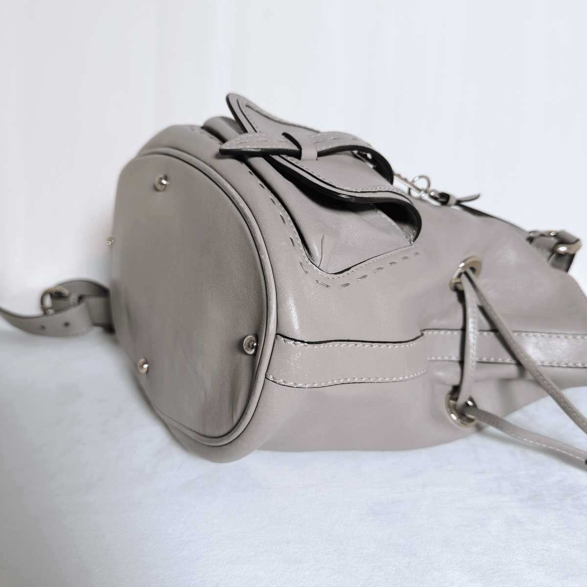 LANCEL - PREMIER FLIRT M - CUIR LISSE GRIS