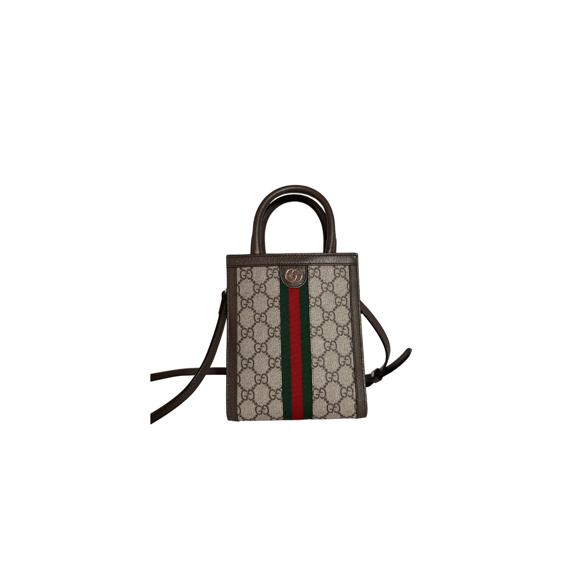 GUCCI - MINI TOTE OPHIDIA GG SUPREME - TOILE MONOGRAMME BEIGE / BANDOULIÈRE - La Belle Boutique