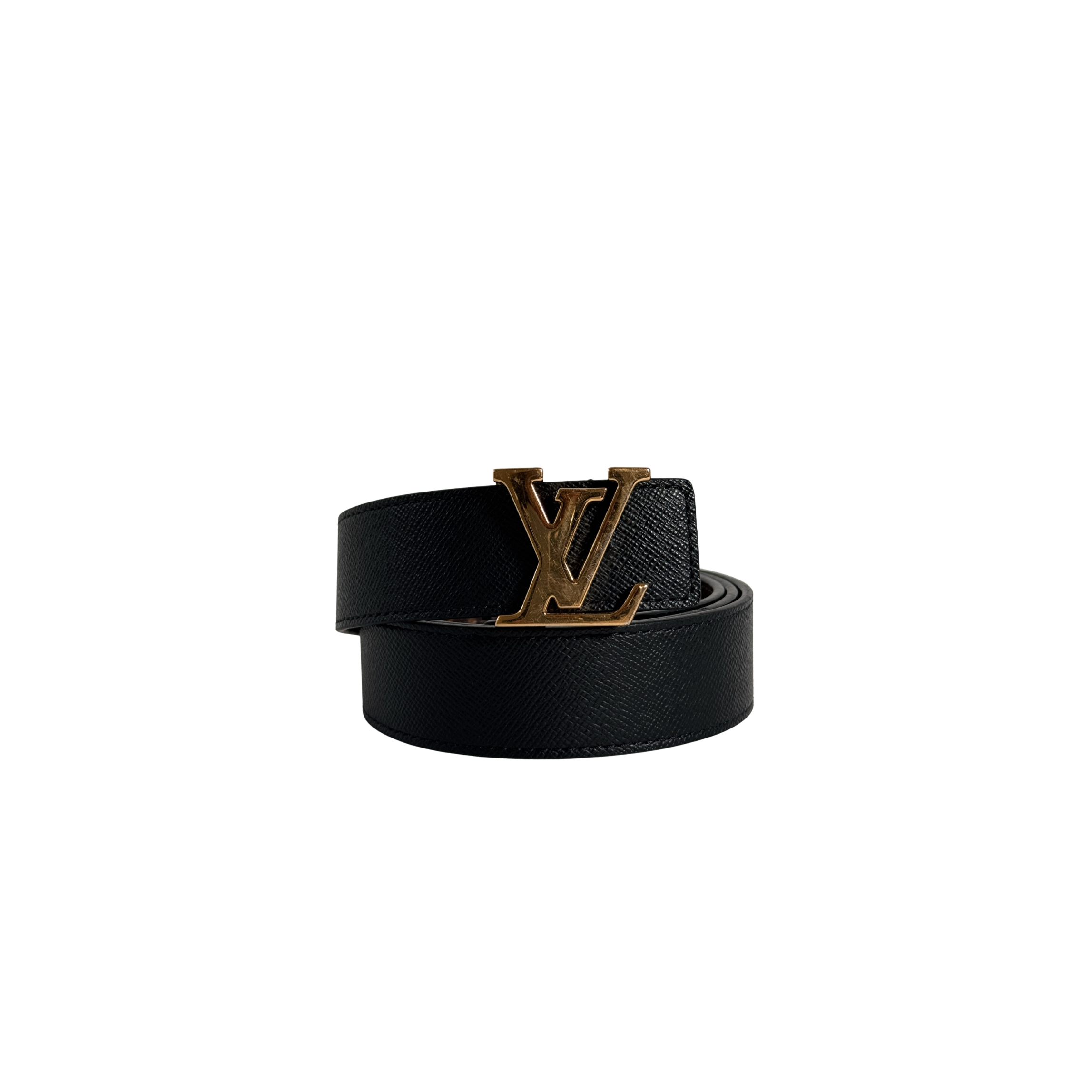 CEINTURE LOUIS VUITTON LV INITIALES REVERSIBLE 40 MM NOIR/MONOGRAM