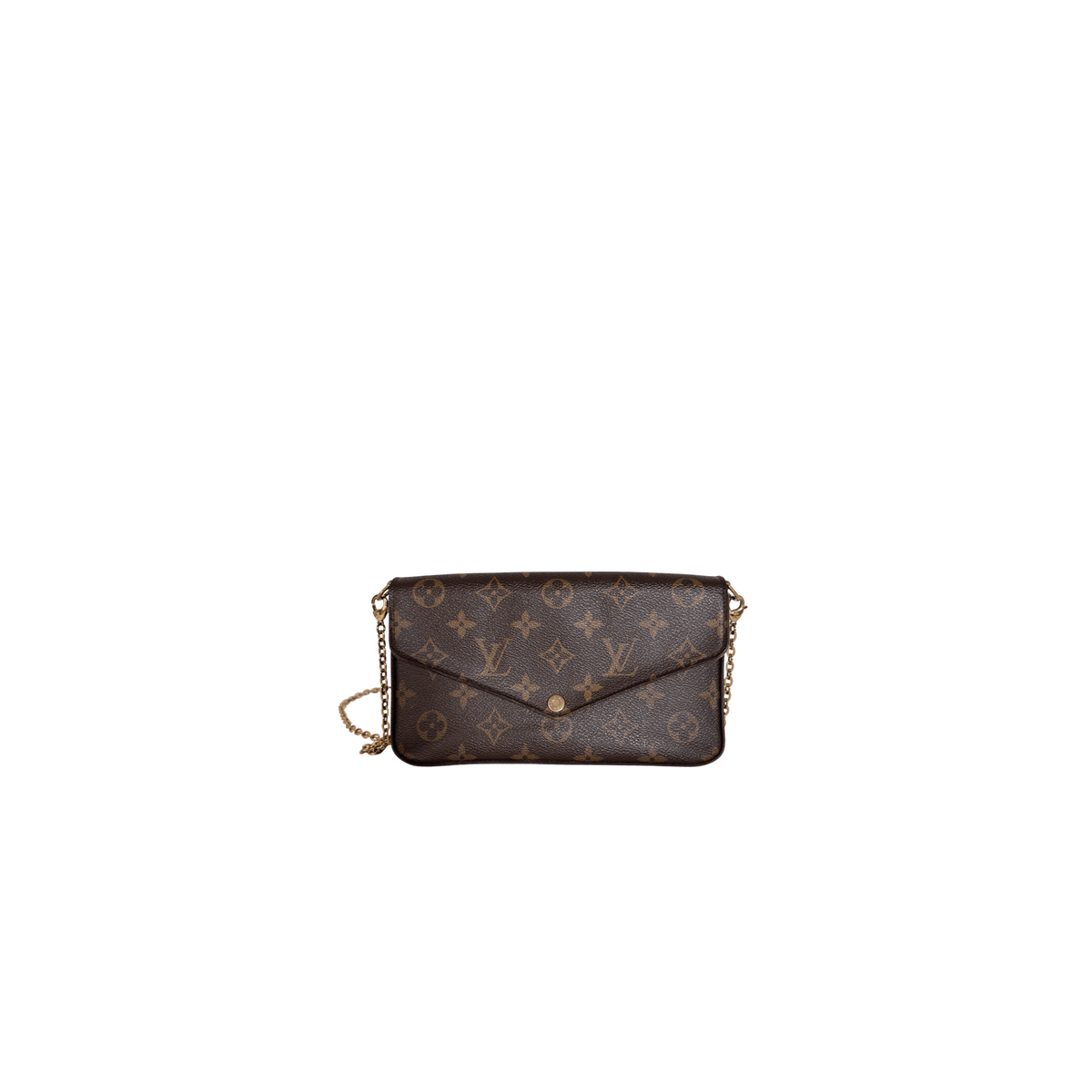 LOUIS VUITTON - POCHETTE FÉLICIE - TOILE MONOGRAM - DOUBLURE FUCHSIA - La Belle Boutique