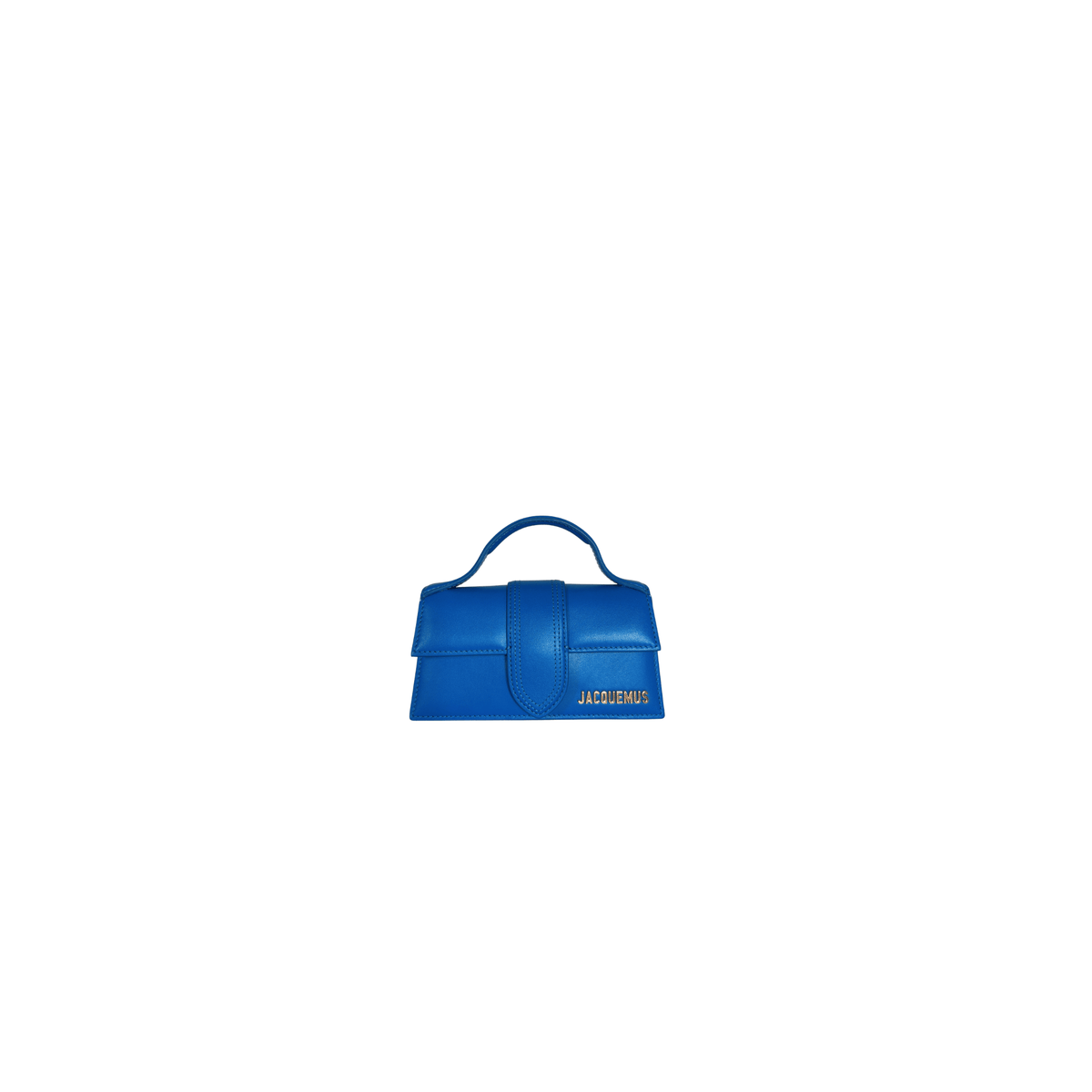 JACQUEMUS - LE BAMBINO - CUIR LISSE BLEU ELECTRIQUE - BANDOULIERE AMOVIBLE