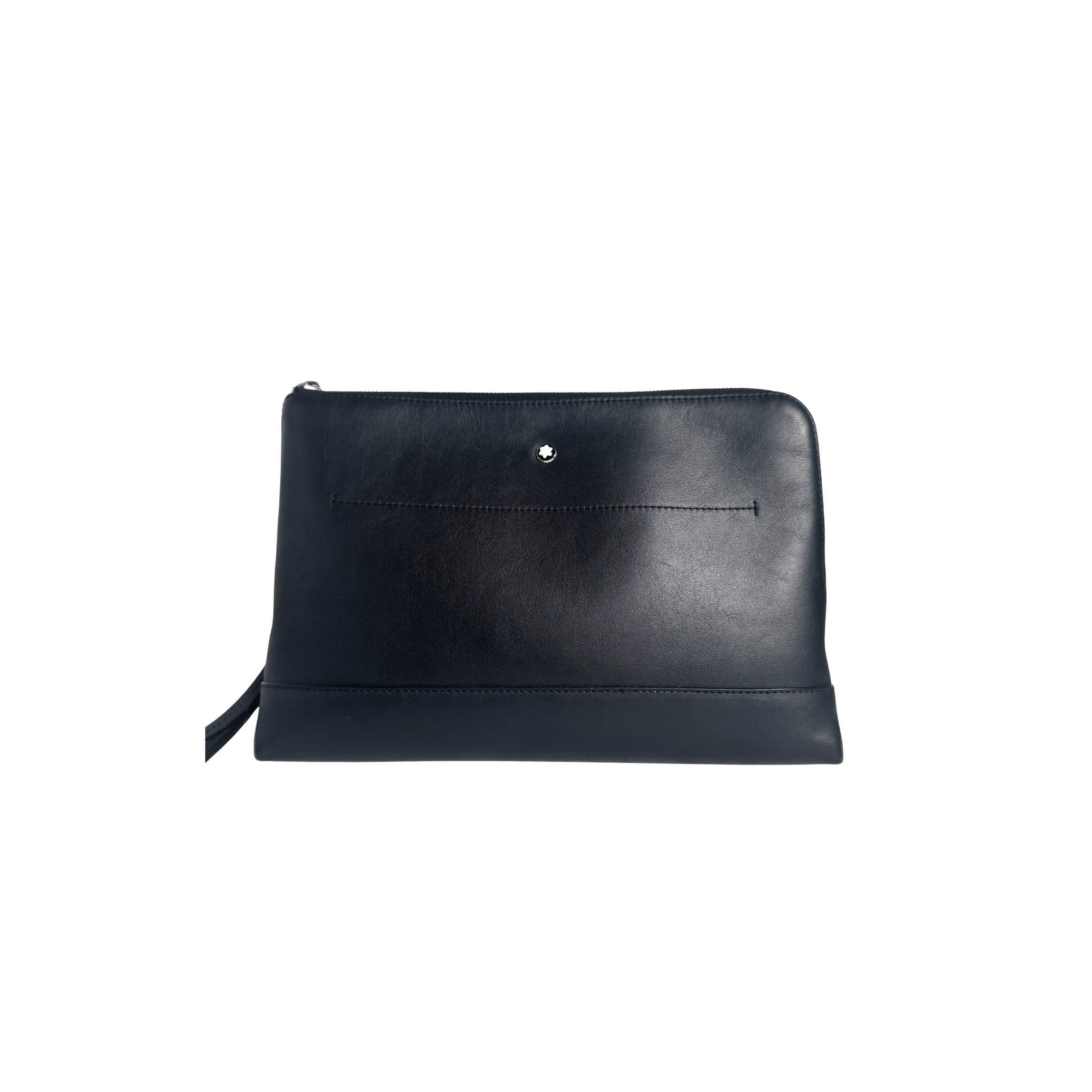 POCHETTE MONTBLANC MEISTERSTUCK SELECTION SOFT - CUIR LISSE NOIR - La Belle Boutique