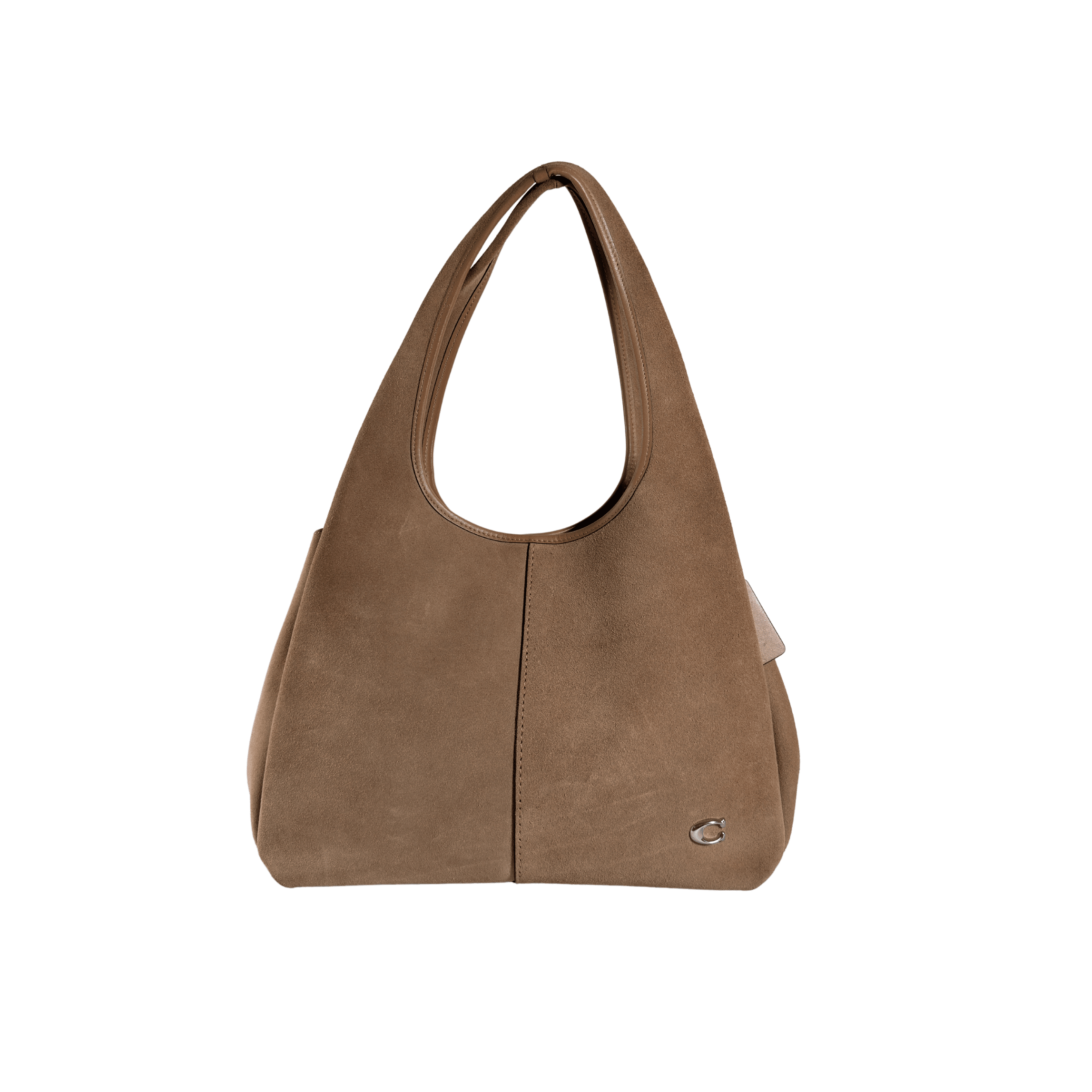 SAC EPAULE COACH LANA - DAIM SABLE - La Belle Boutique