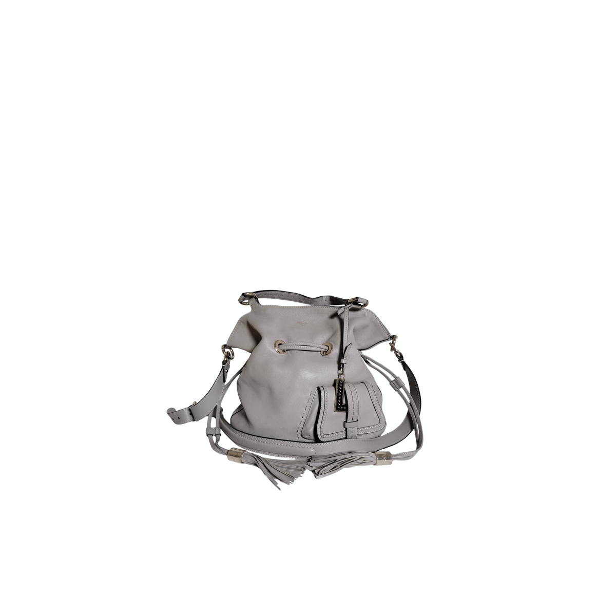 LANCEL - PREMIER FLIRT M - CUIR LISSE GRIS
