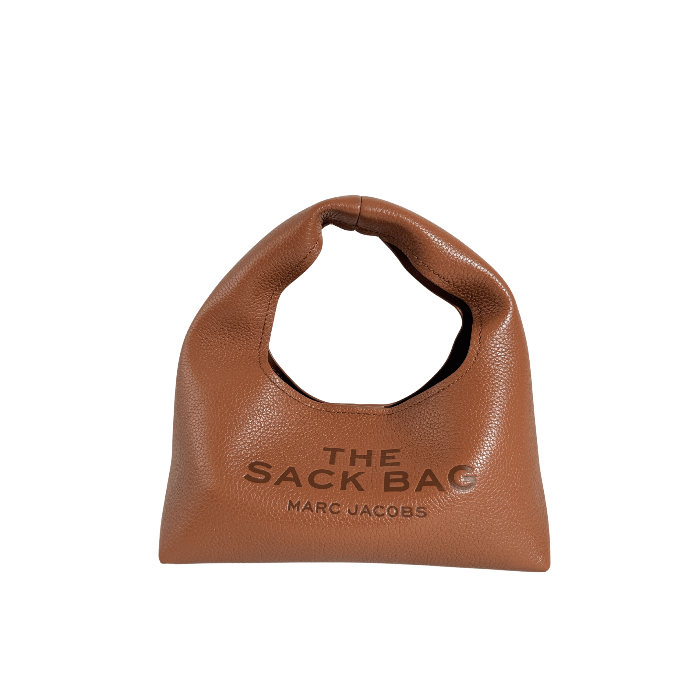 SAC MARC JACOBS THE MINI SACK BAG - CUIR GRAINE CAMEL