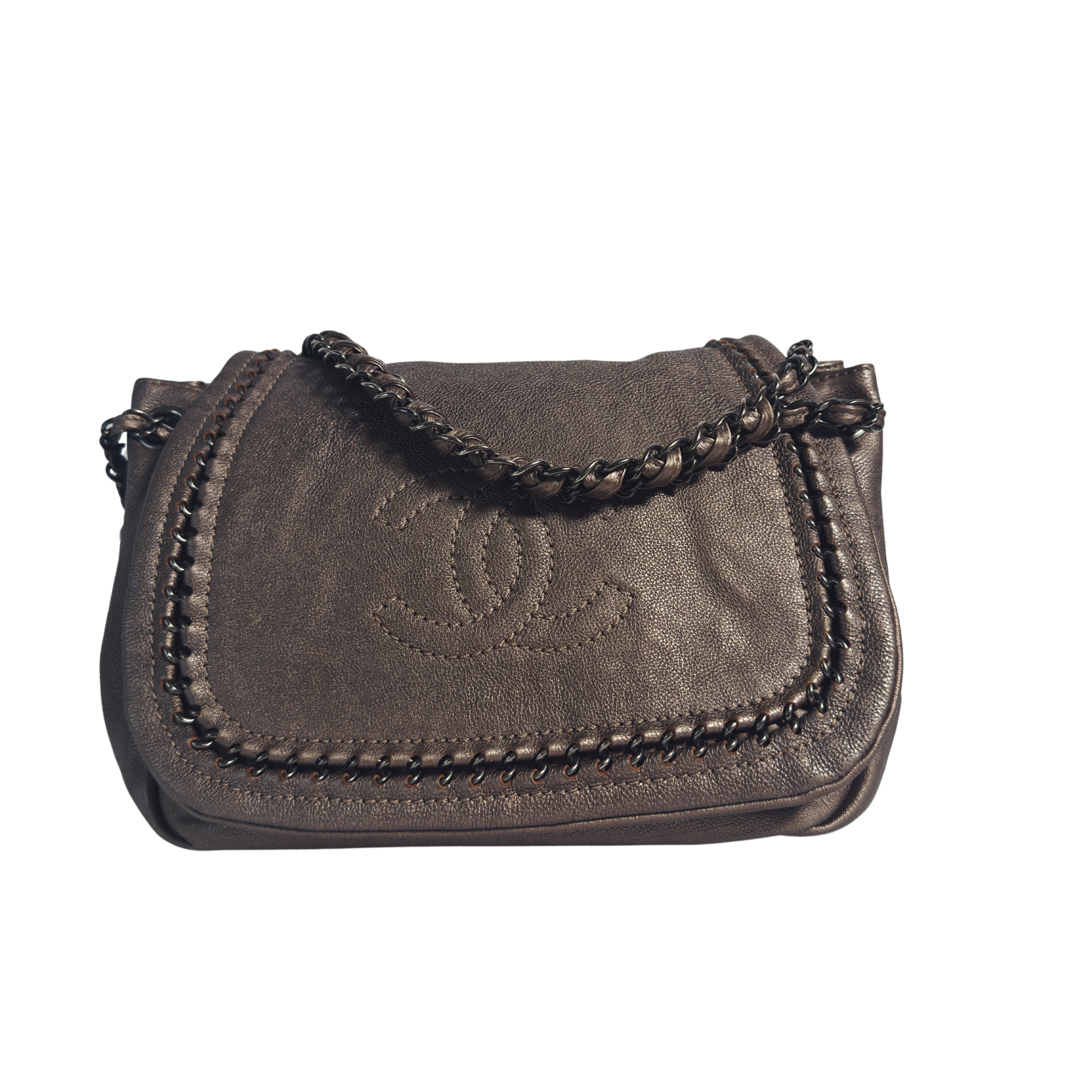 Chanel Luxe Ligne Accordion Flap | Cuir Bronze Vieilli