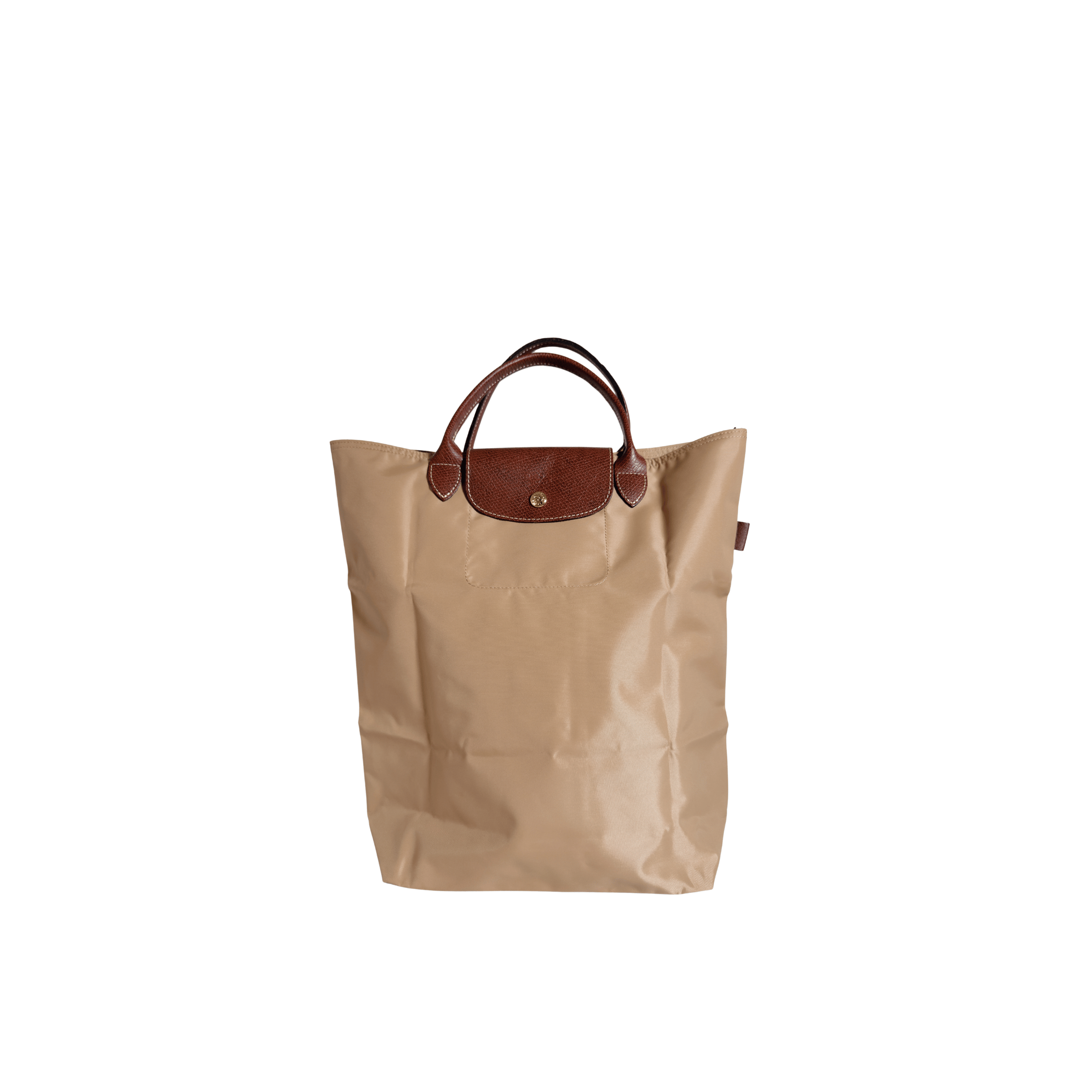 SAC CABAS LONGCHAMP LE PLIAGE ORIGINAL - TOILE BEIGE / FORMAT VERTICAL