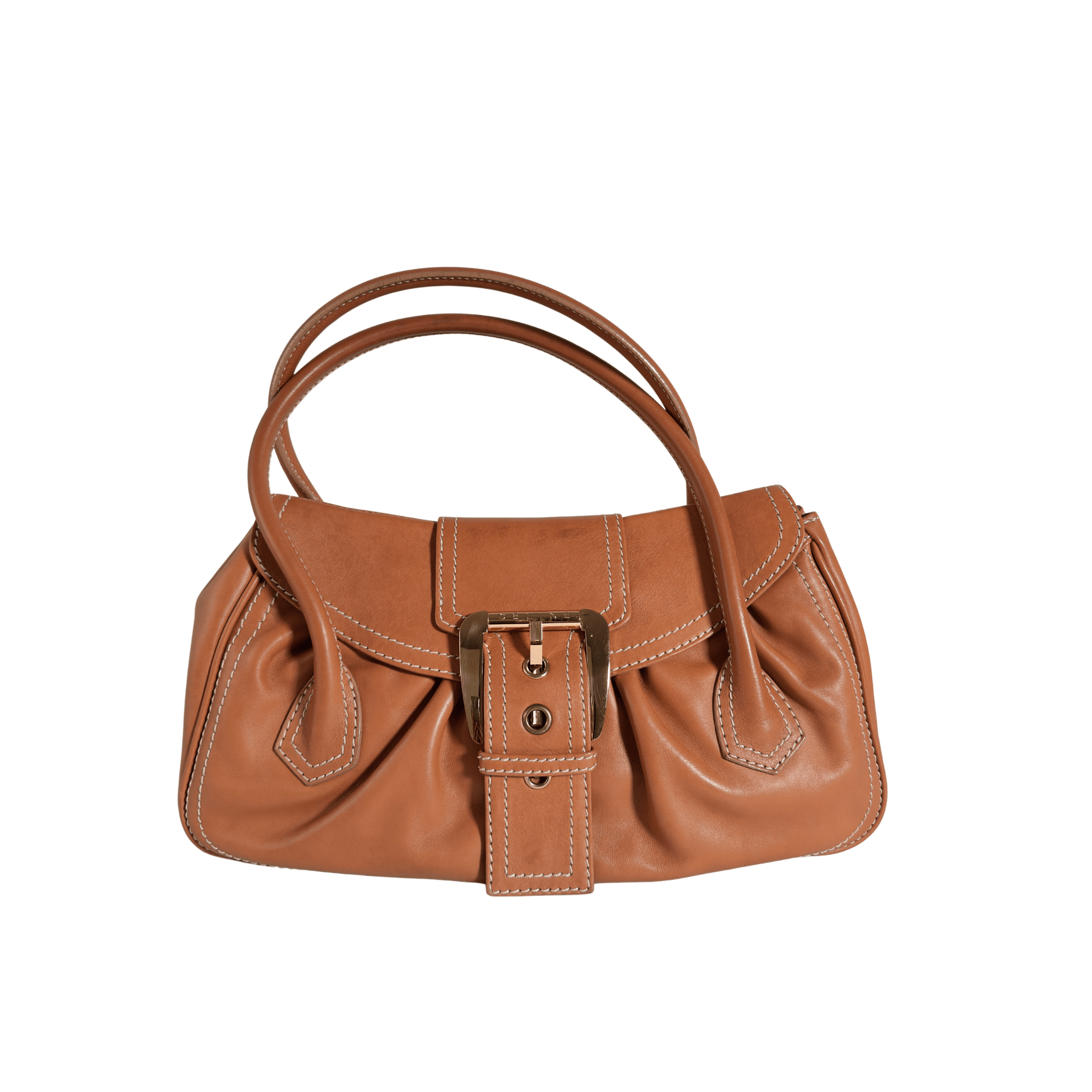SAC CELINE BOOGIE BAG - CUIR LISSE CAMEL - VINTAGE - La Belle Boutique