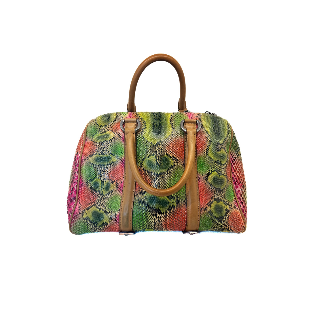 Sac à main Dude Barbara Bui en python multicolore