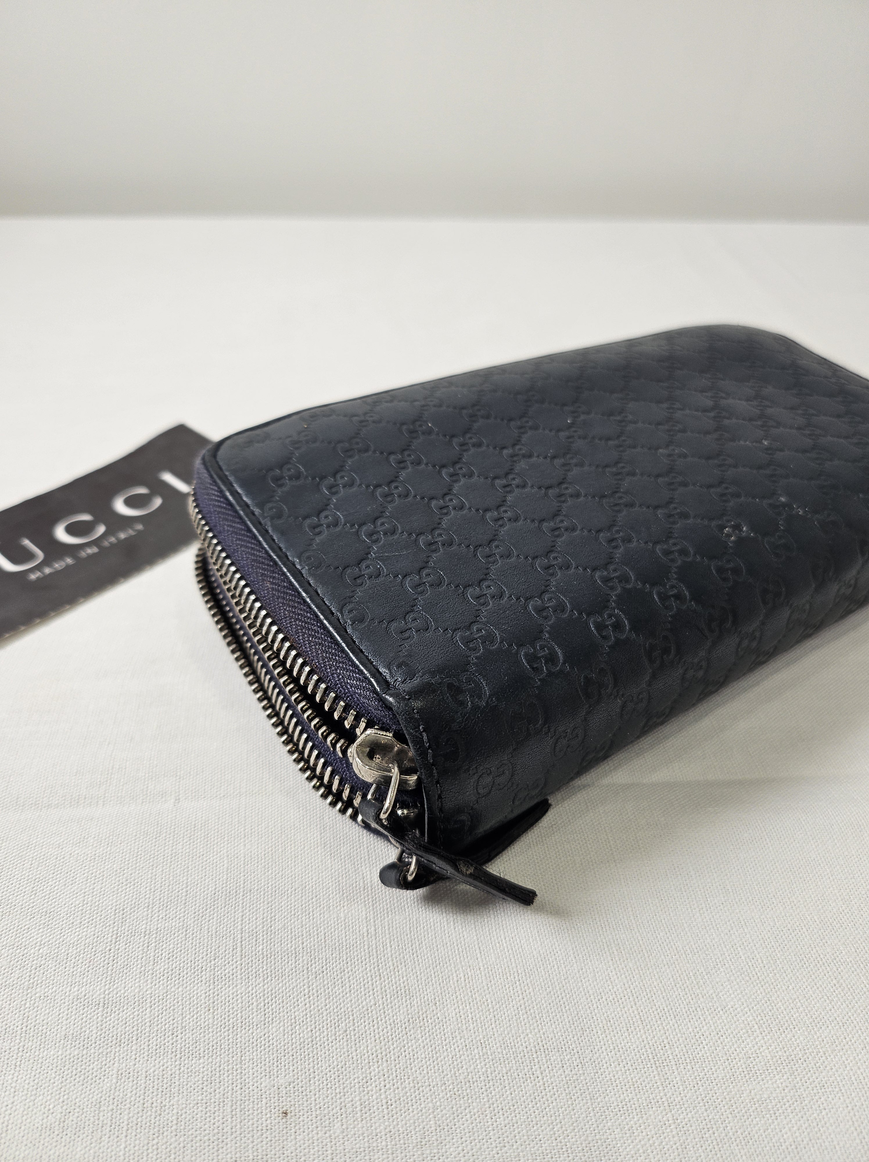 Portefeuille Gucci Zippé GG Guccissima