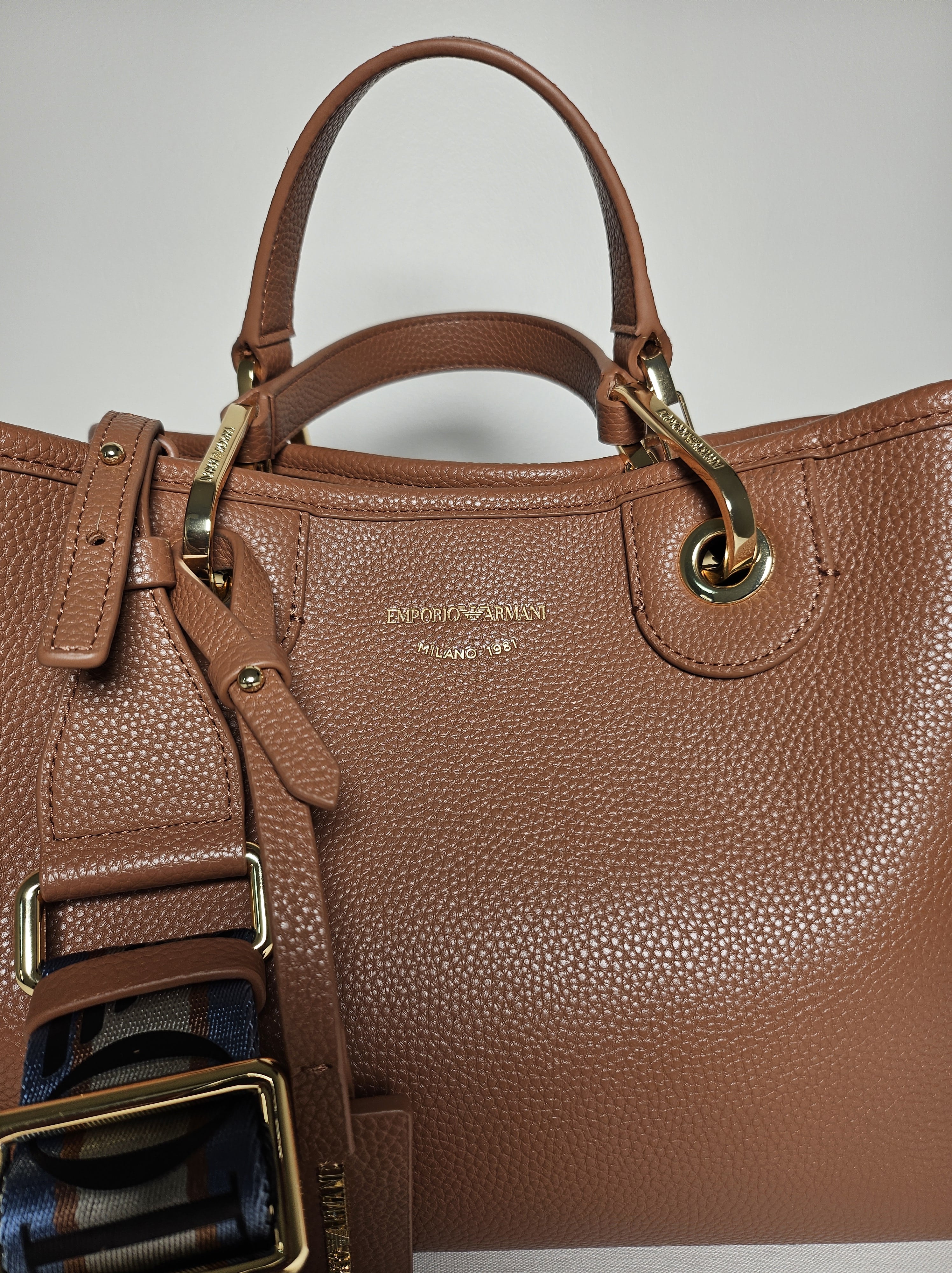 Sac Emporio Armani en Cuir Grainé