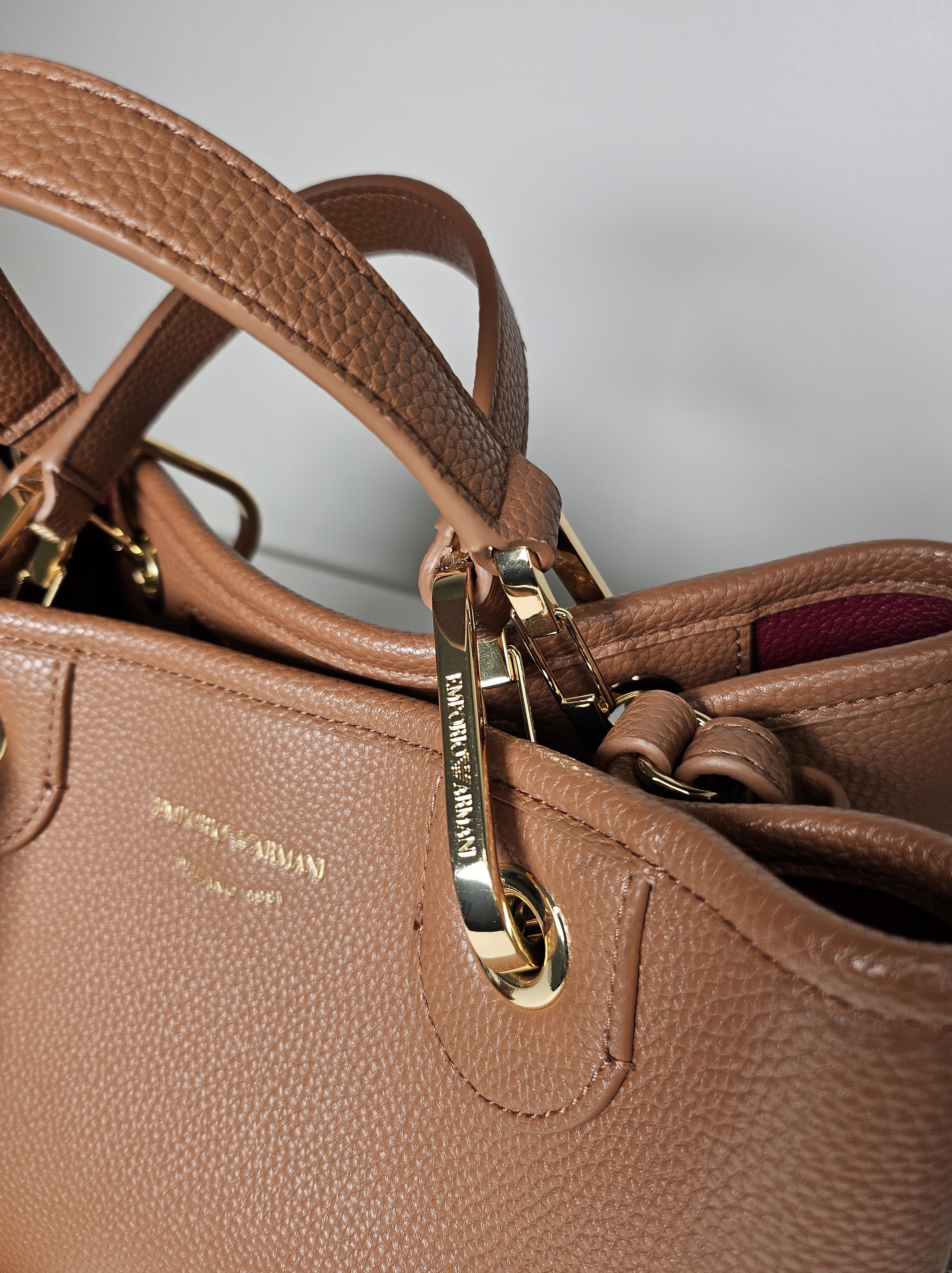 Sac Emporio Armani en Cuir Grainé