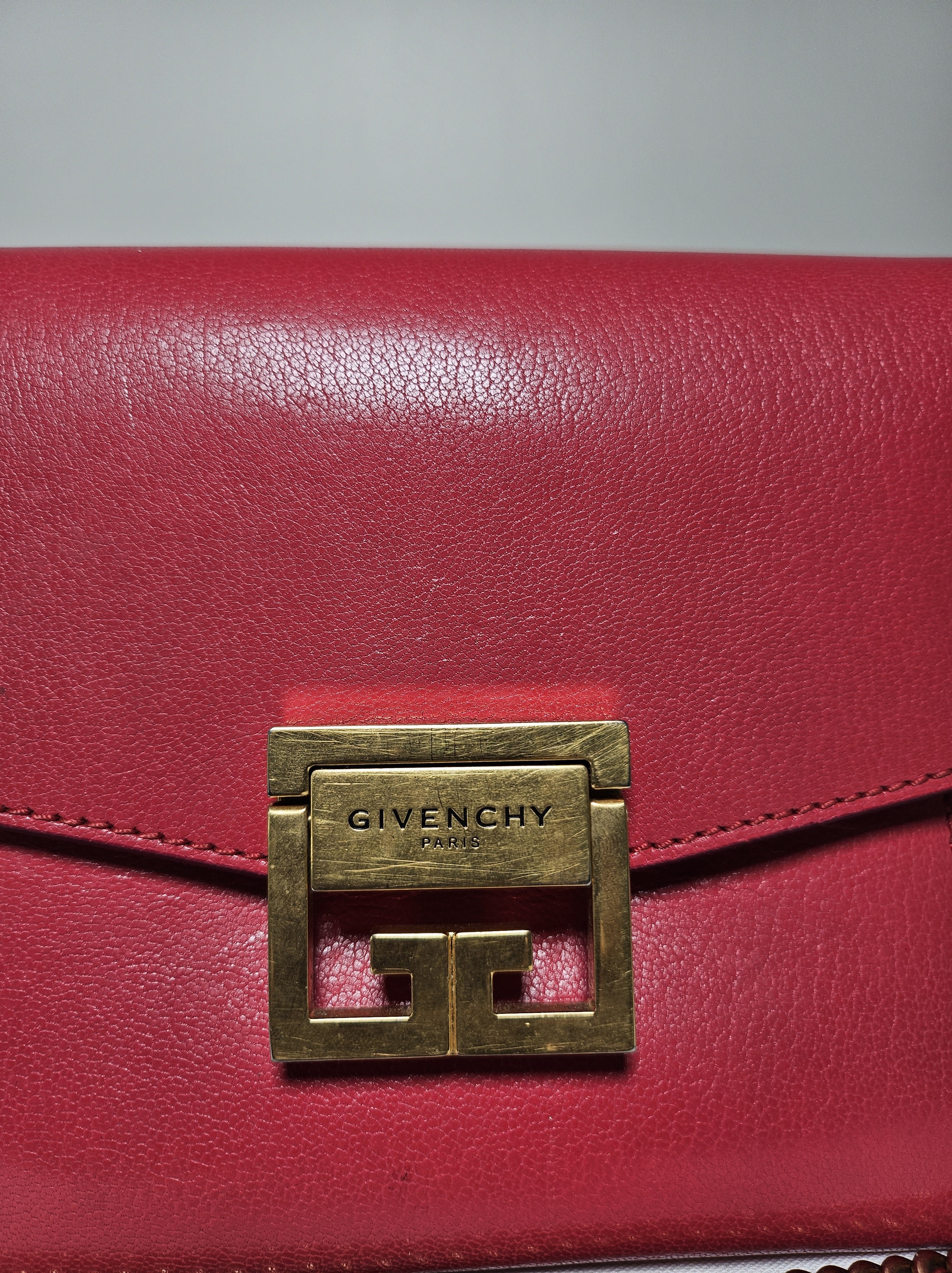 Sac Givenchy GV3 cuir rouge