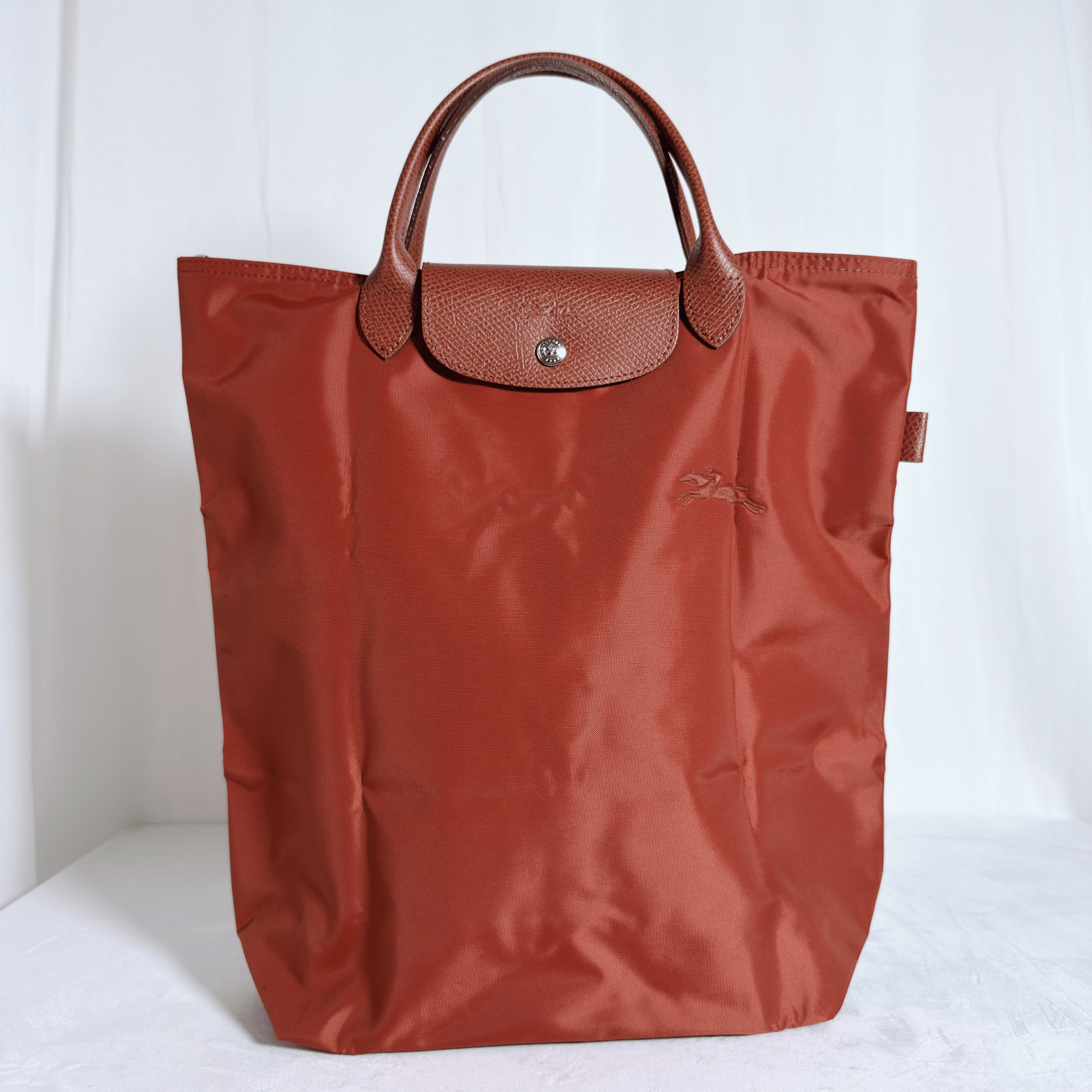 SAC CABAS LONGCHAMP LE PLIAGE ORIGINAL - TOILE TERRACOTTA / FORMAT VERTICAL