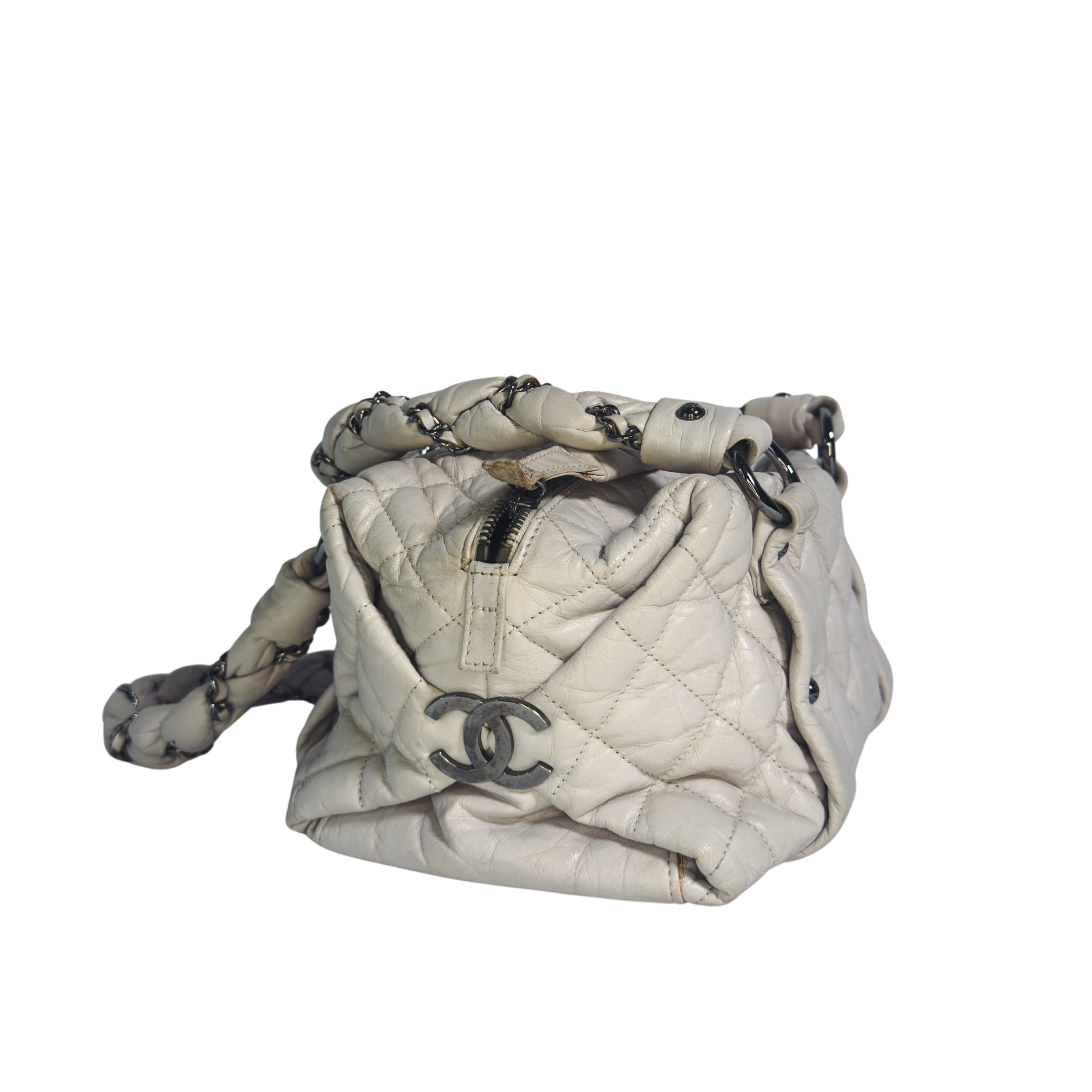 Chanel Lady Braid Bowler | Cuir d’Agneau Veilli Matelassé