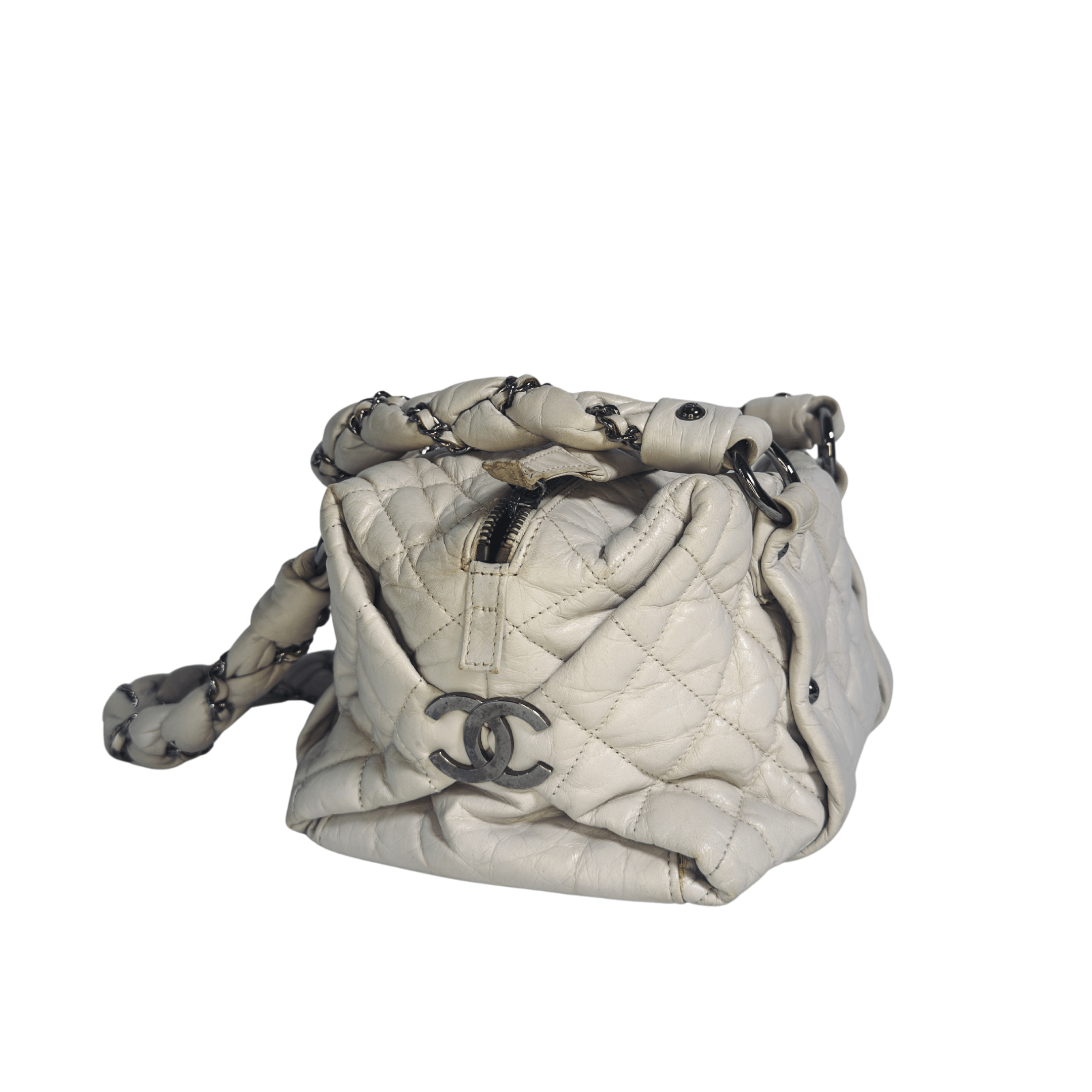 Chanel Lady Braid Bowler | Cuir d’Agneau Veilli Matelassé - La Belle Boutique