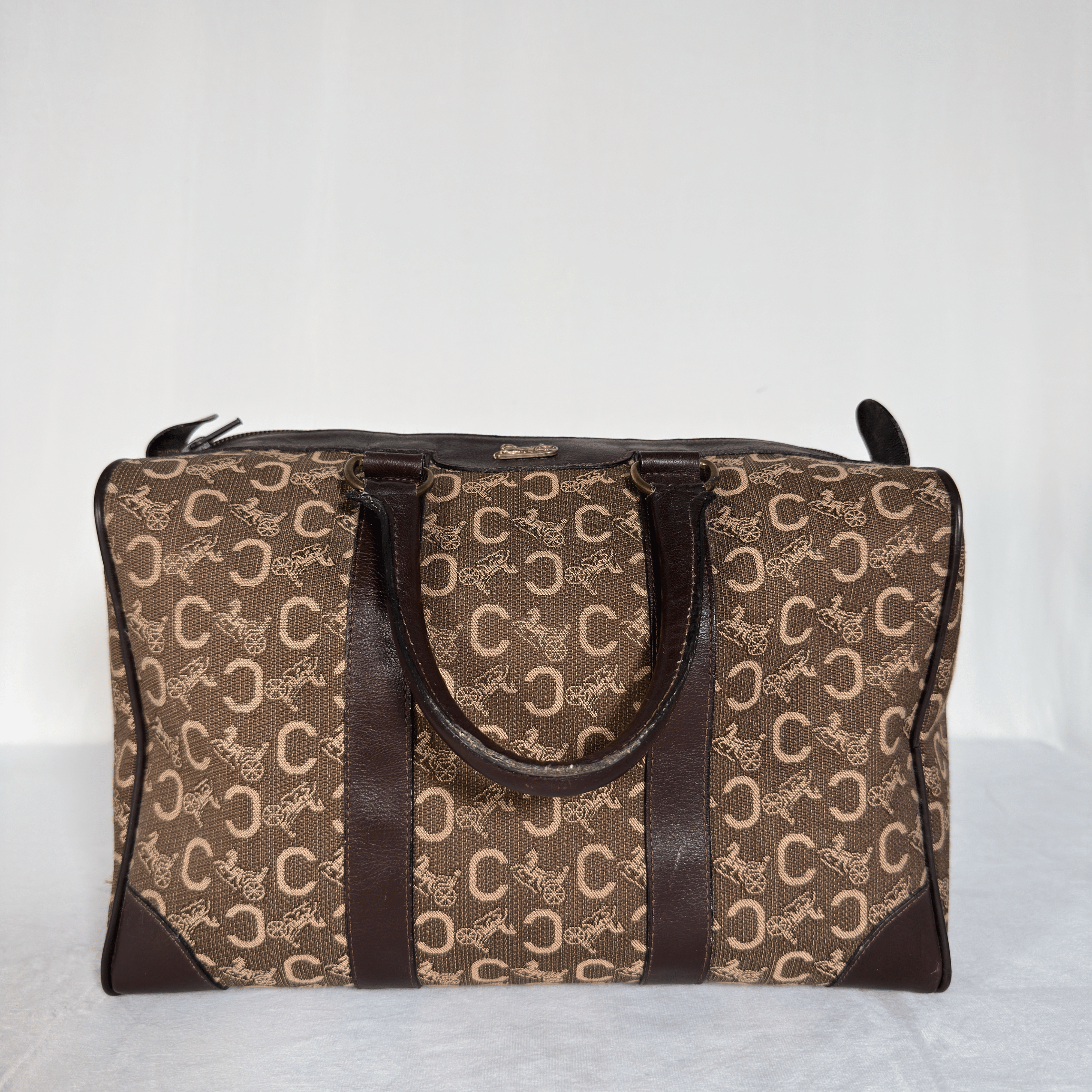 CELINE - SAC BOWLING VINTAGE TOILE JACQUARD CARRIAGE