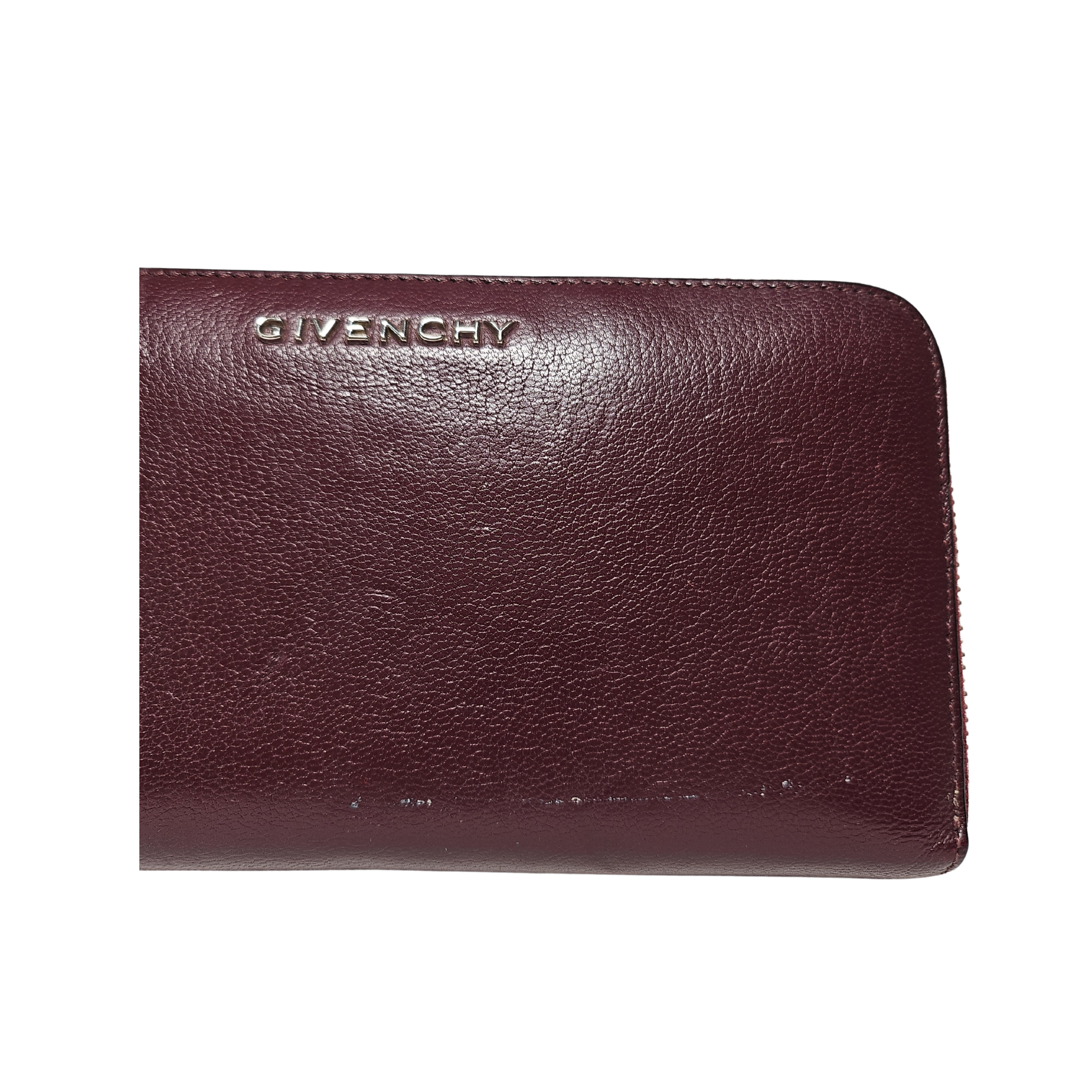Portefeuille Givenchy en Cuir Bordeaux