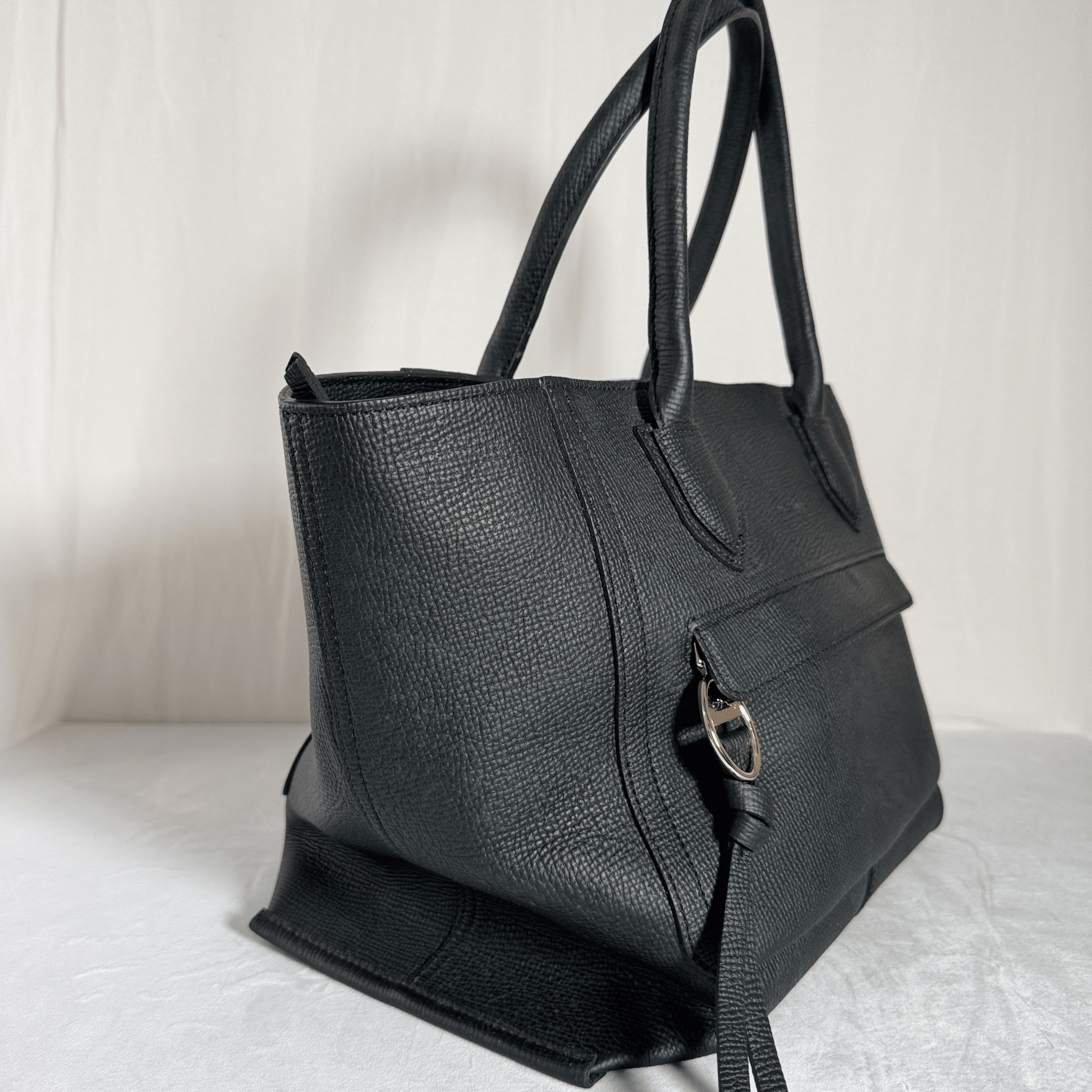SAC LONGCHAMP MAILBOX – TAILLE L – CUIR GRAINE NOIR