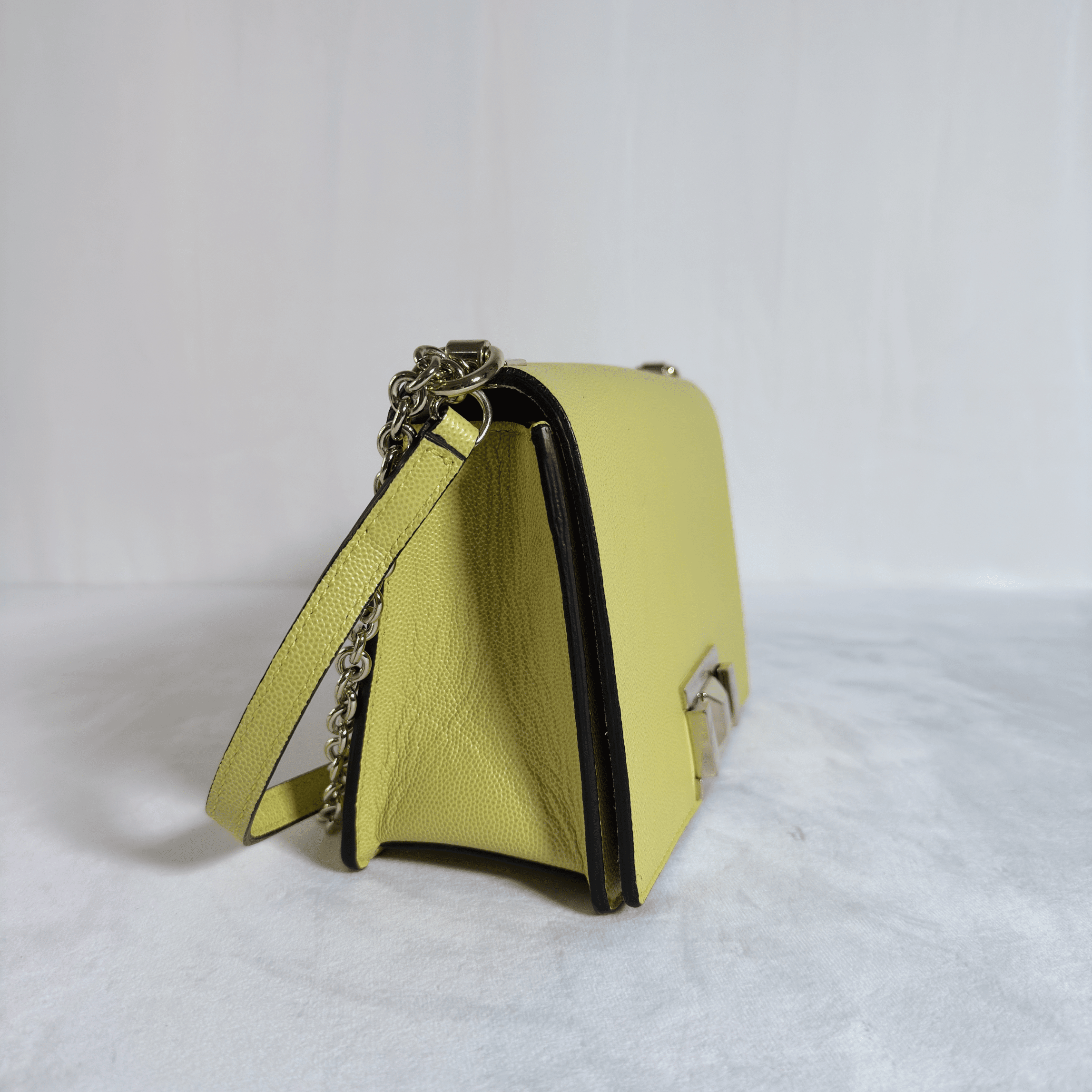 SAC BANDOULIERE FURLA MIMI CROSSBODY S - CUIR GRAINE LIME - La Belle Boutique