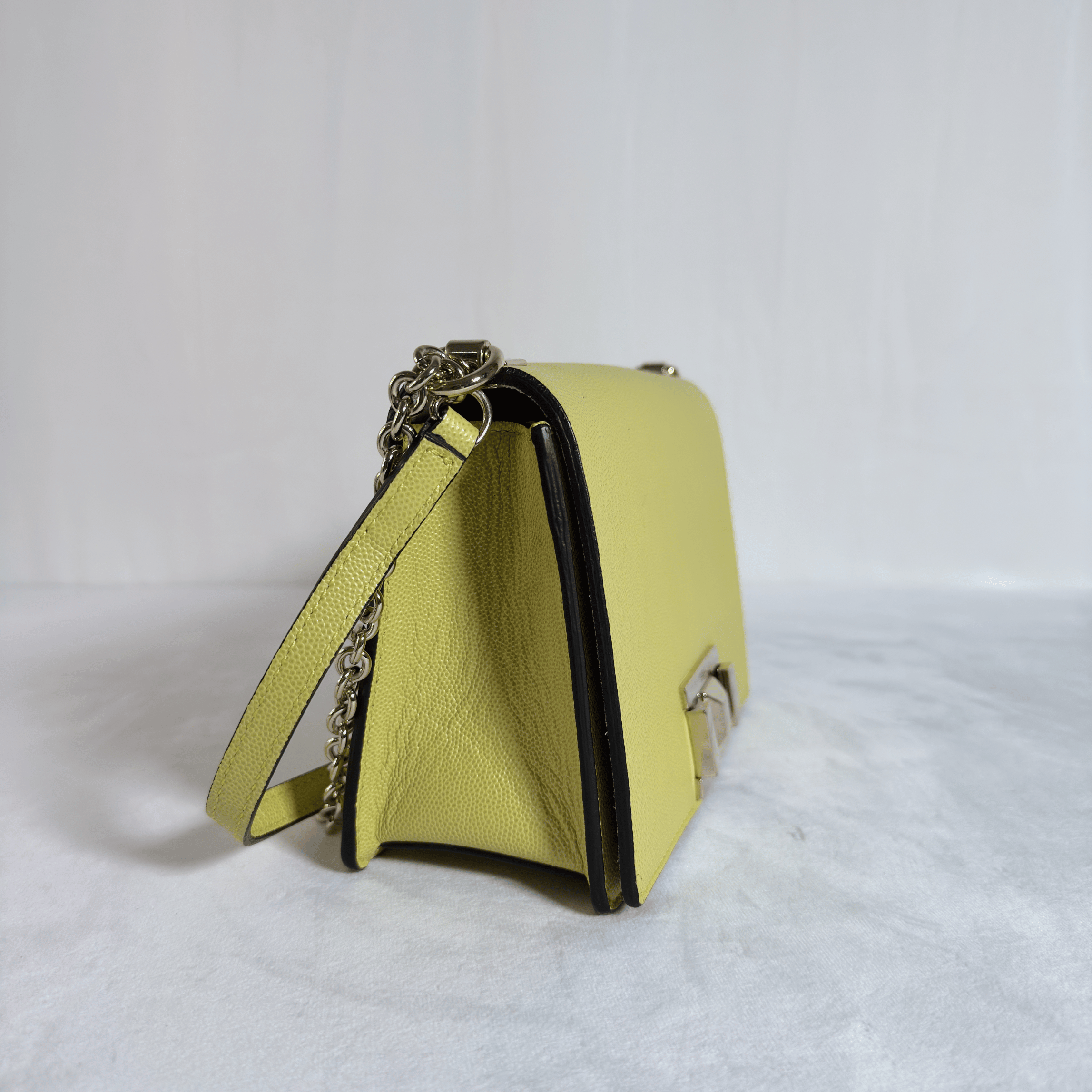 SAC BANDOULIERE FURLA MIMI CROSSBODY S - CUIR GRAINE LIME