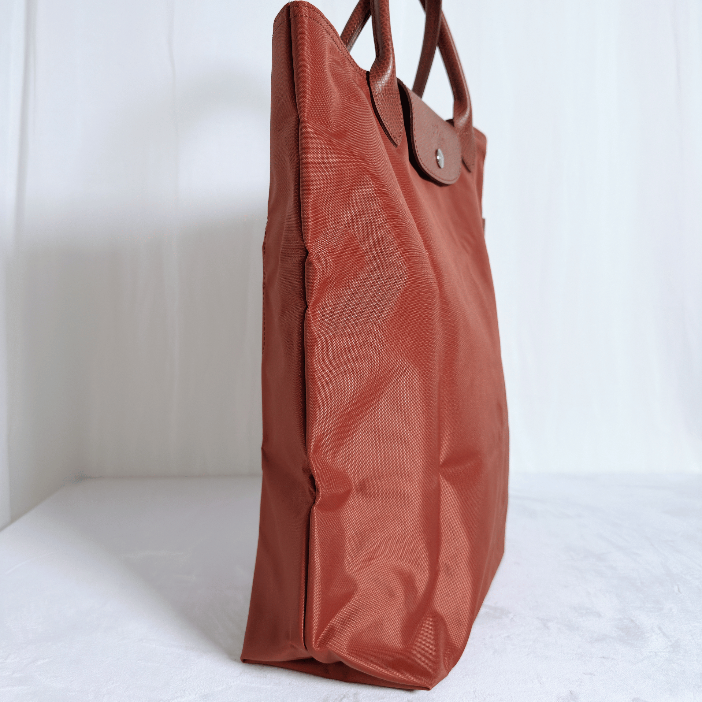 SAC CABAS LONGCHAMP LE PLIAGE ORIGINAL - TOILE TERRACOTTA / FORMAT VERTICAL