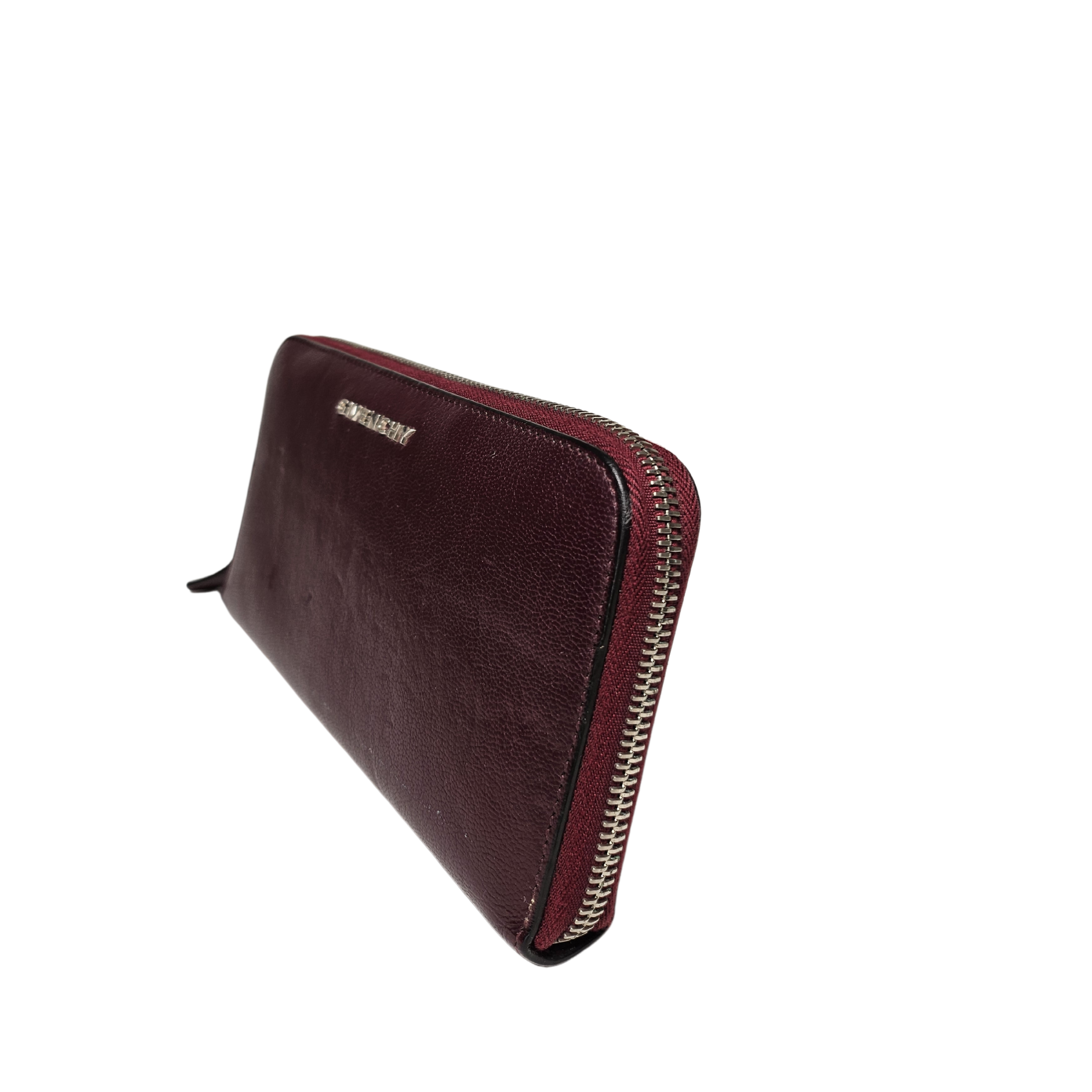 Portefeuille Givenchy en Cuir Bordeaux