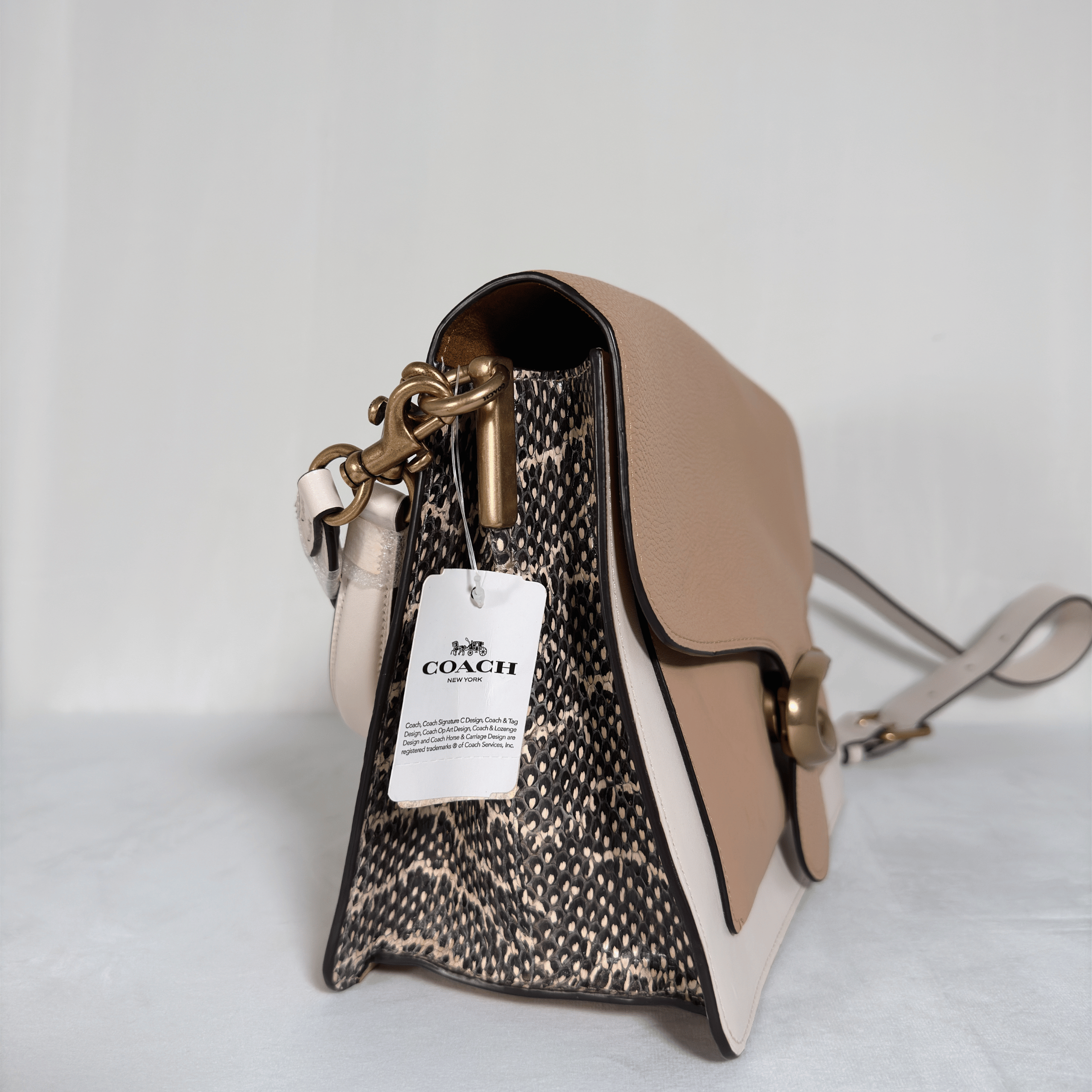 COACH - SAC TABBY - CUIR COLORBLOCK MIX MATIÈRES