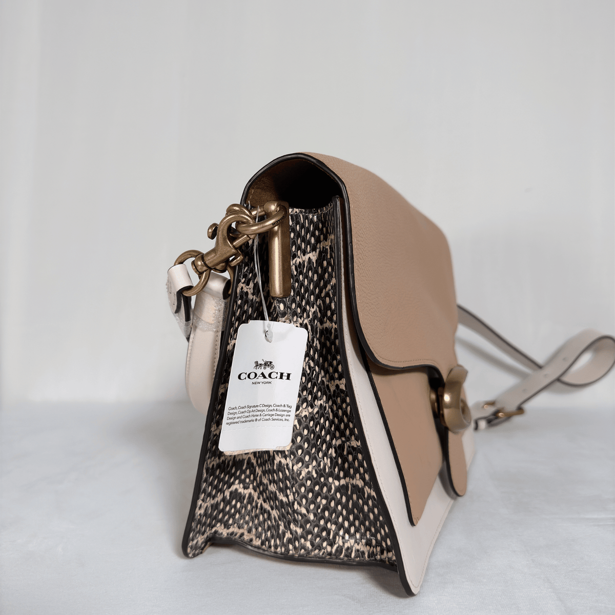COACH - SAC TABBY - CUIR COLORBLOCK MIX MATIÈRES - La Belle Boutique