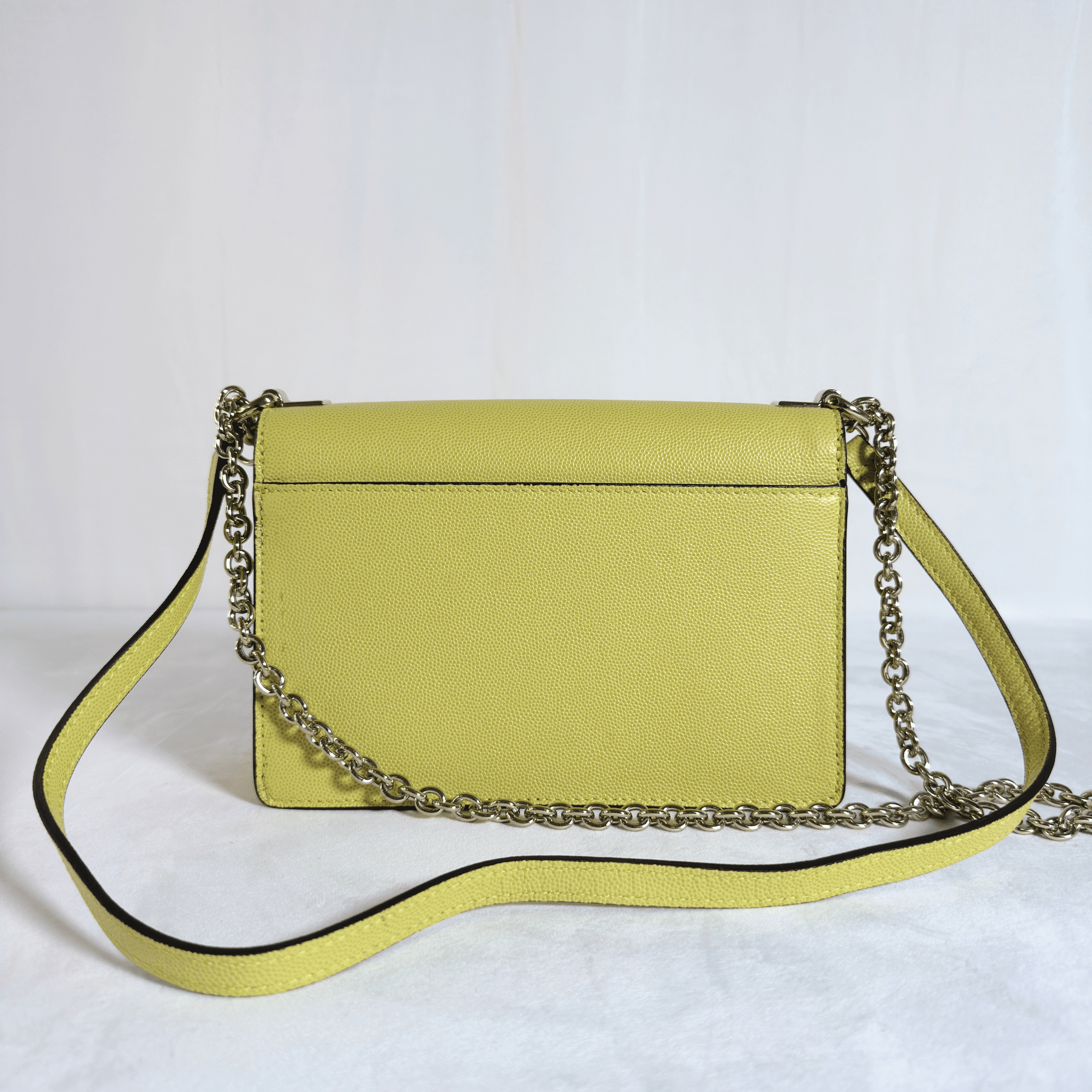 SAC BANDOULIERE FURLA MIMI CROSSBODY S - CUIR GRAINE LIME - La Belle Boutique