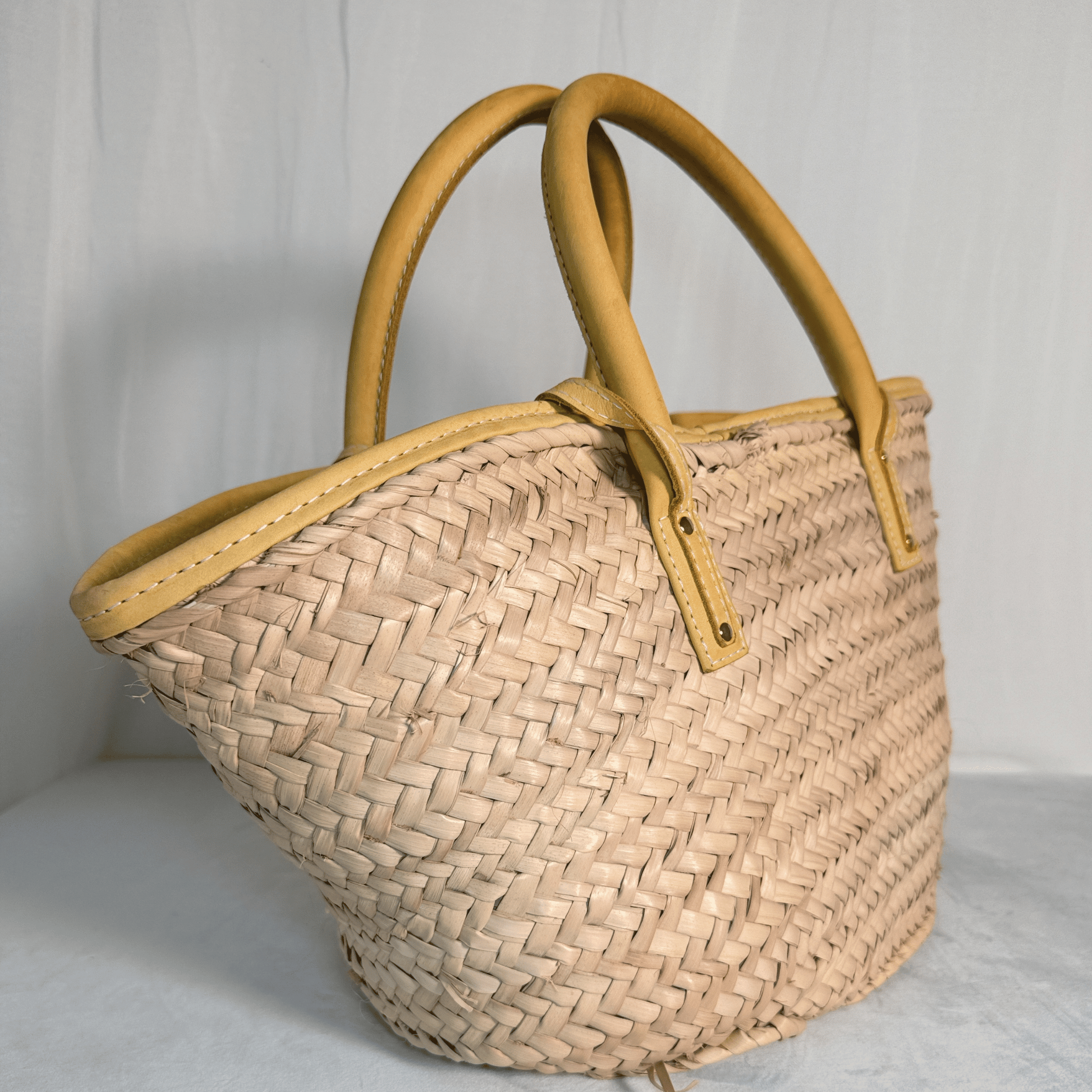 PANIER JACQUEMUS LE SOLI – PAILLE ET CUIR - La Belle Boutique