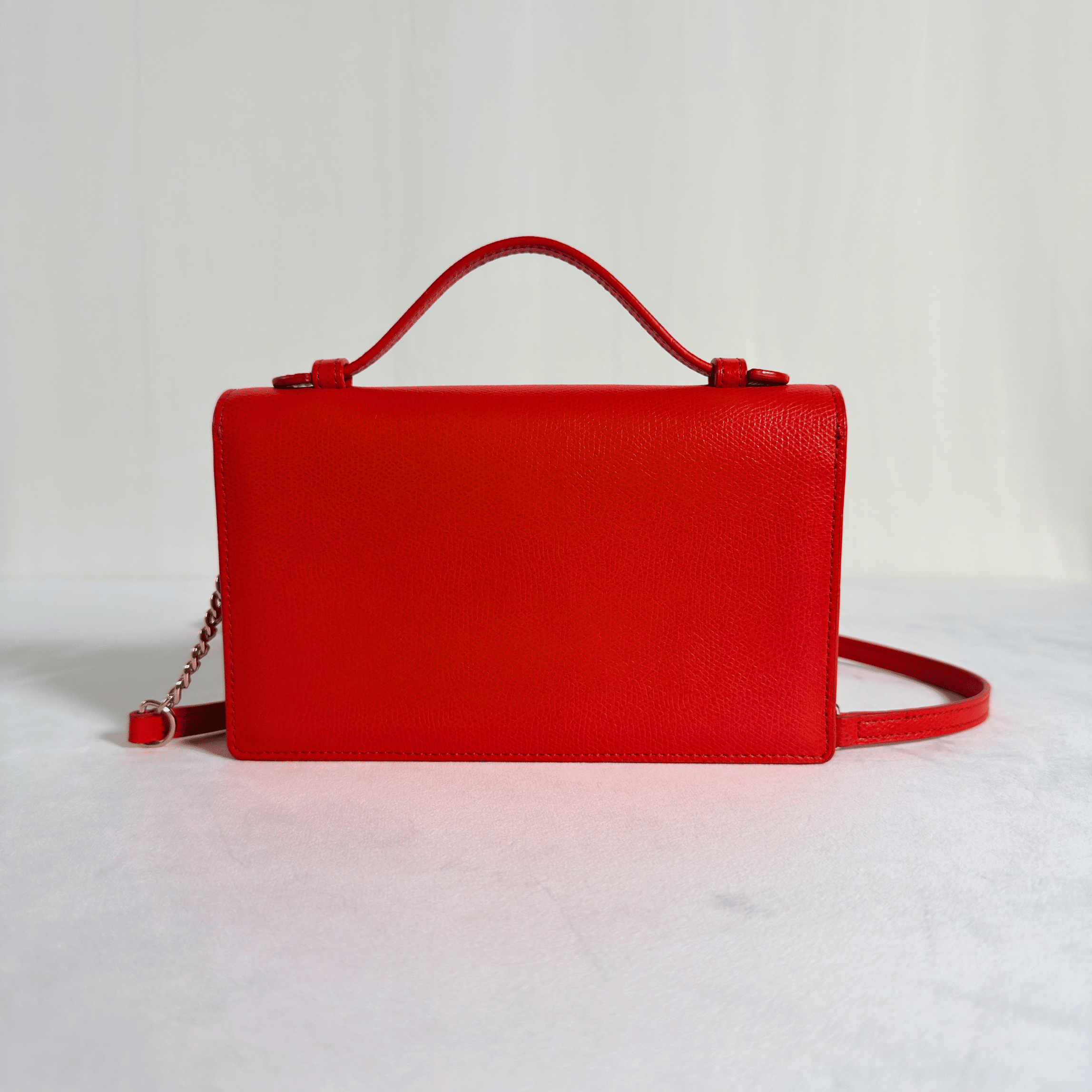 FURLA - MINI BAG - CUIR GRAINE ROUGE - La Belle Boutique