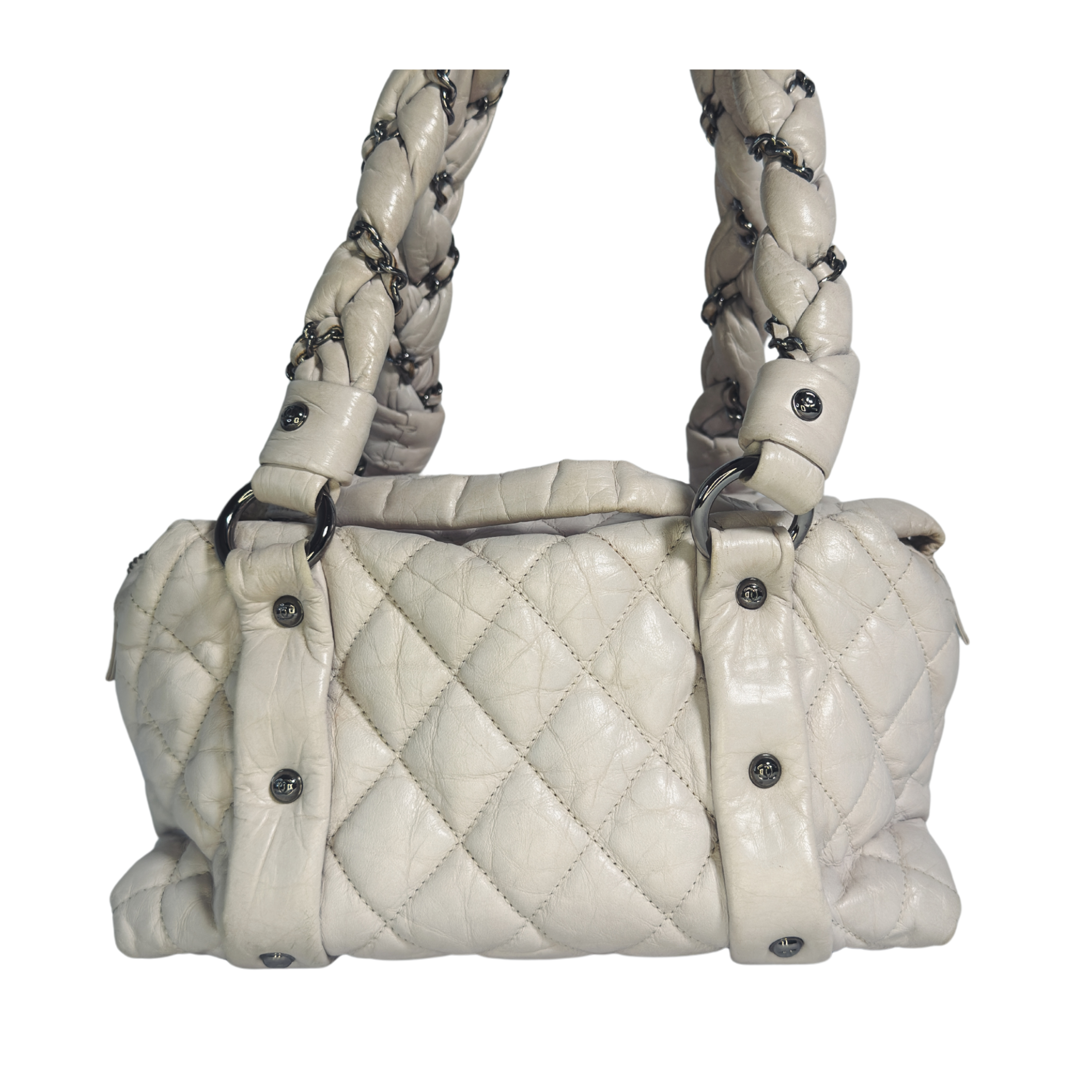 Chanel Lady Braid Bowler | Cuir d’Agneau Veilli Matelassé