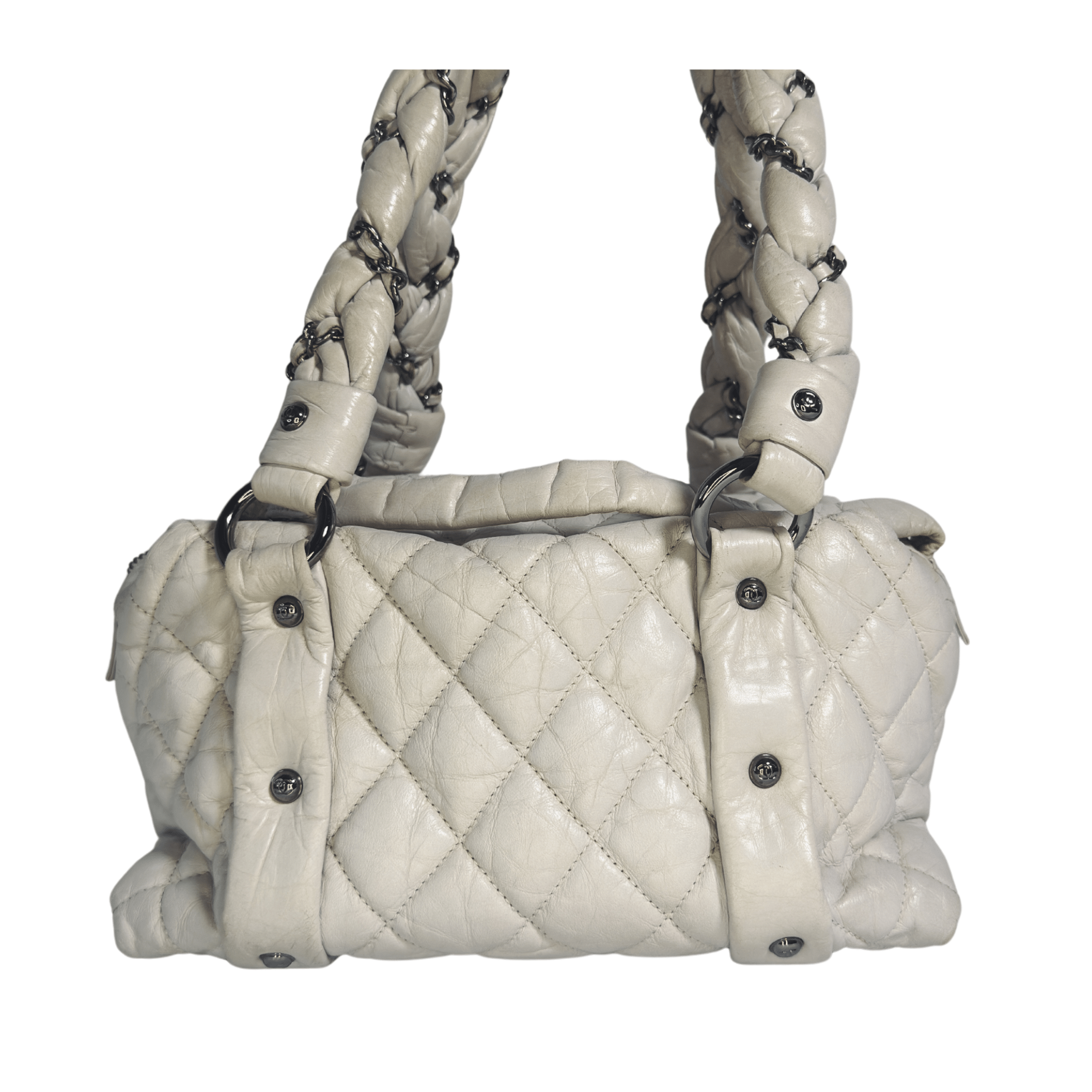 Chanel Lady Braid Bowler | Cuir d’Agneau Veilli Matelassé - La Belle Boutique