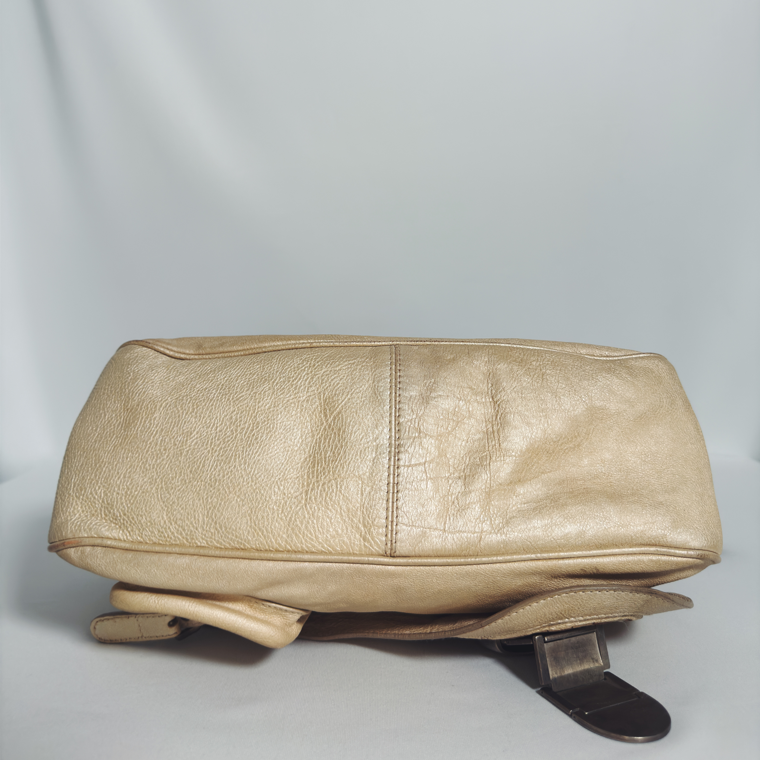 Sac Ă  main Dior Gaucho en cuir beige vintage