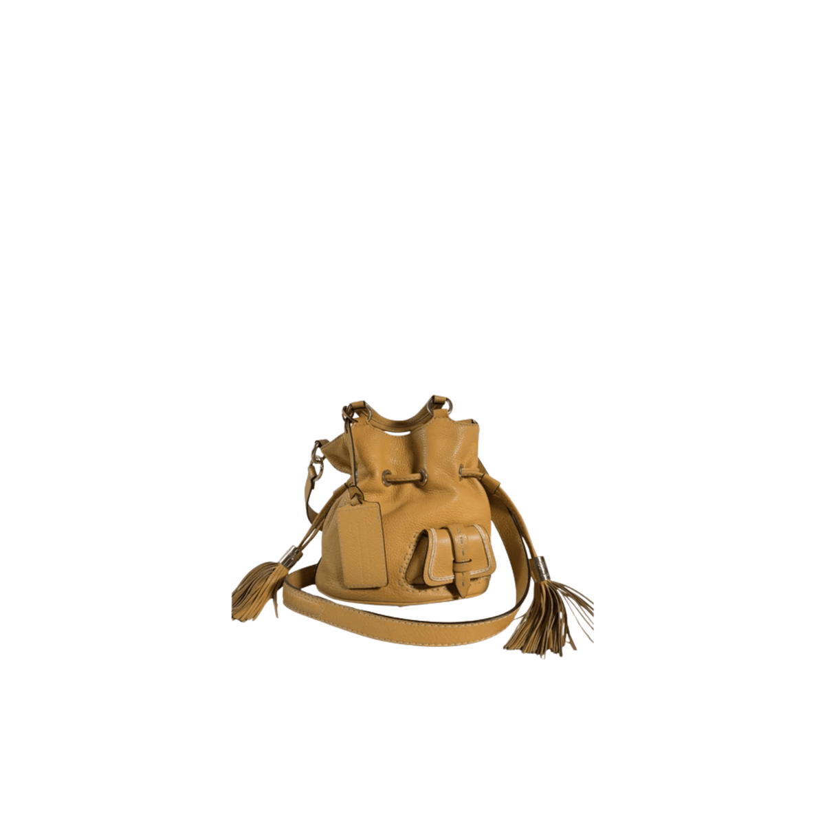 LANCEL PREMIER FLIRT S BUCKET BAG - MUSTARD GRAINED LEATHER