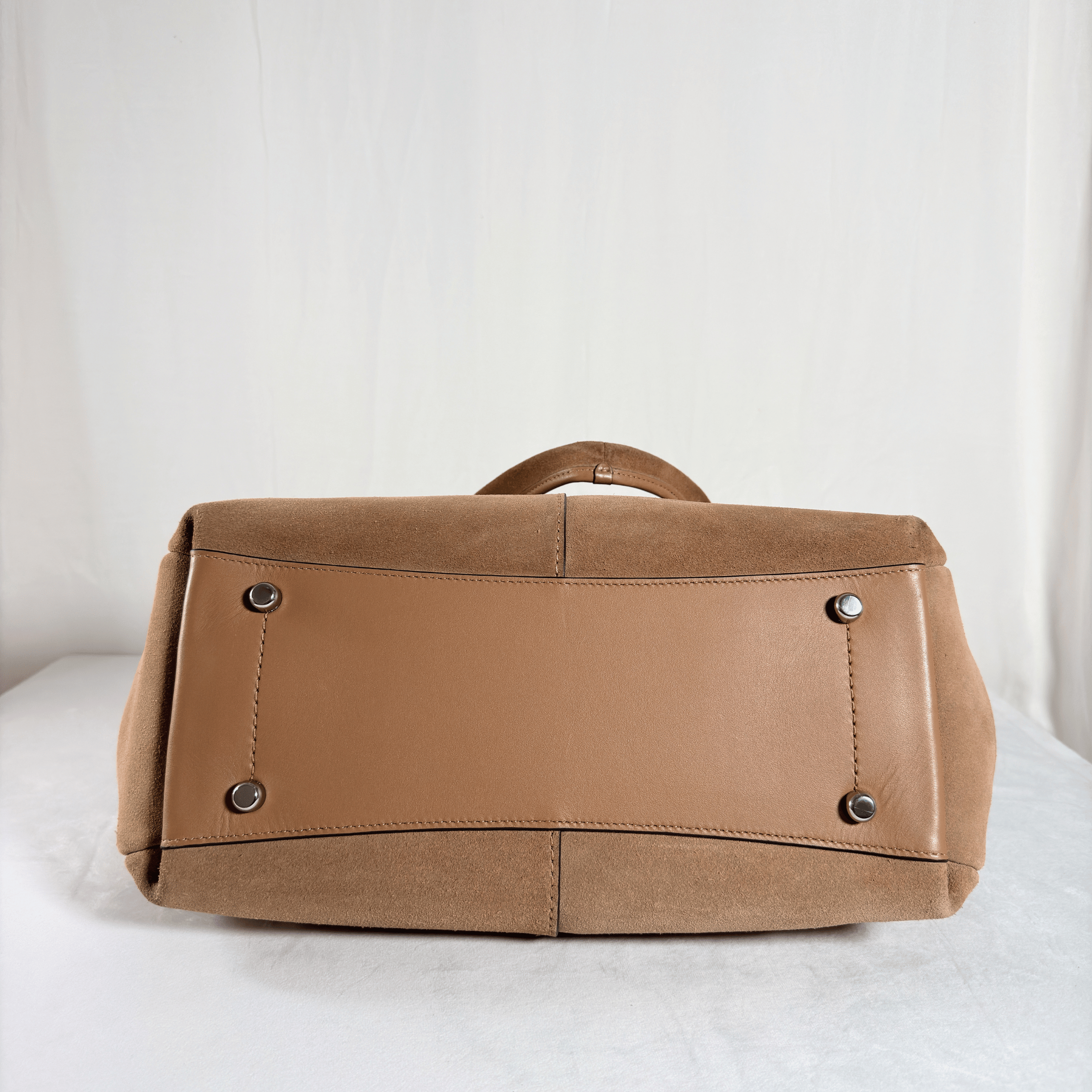 SAC EPAULE COACH LANA - DAIM SABLE