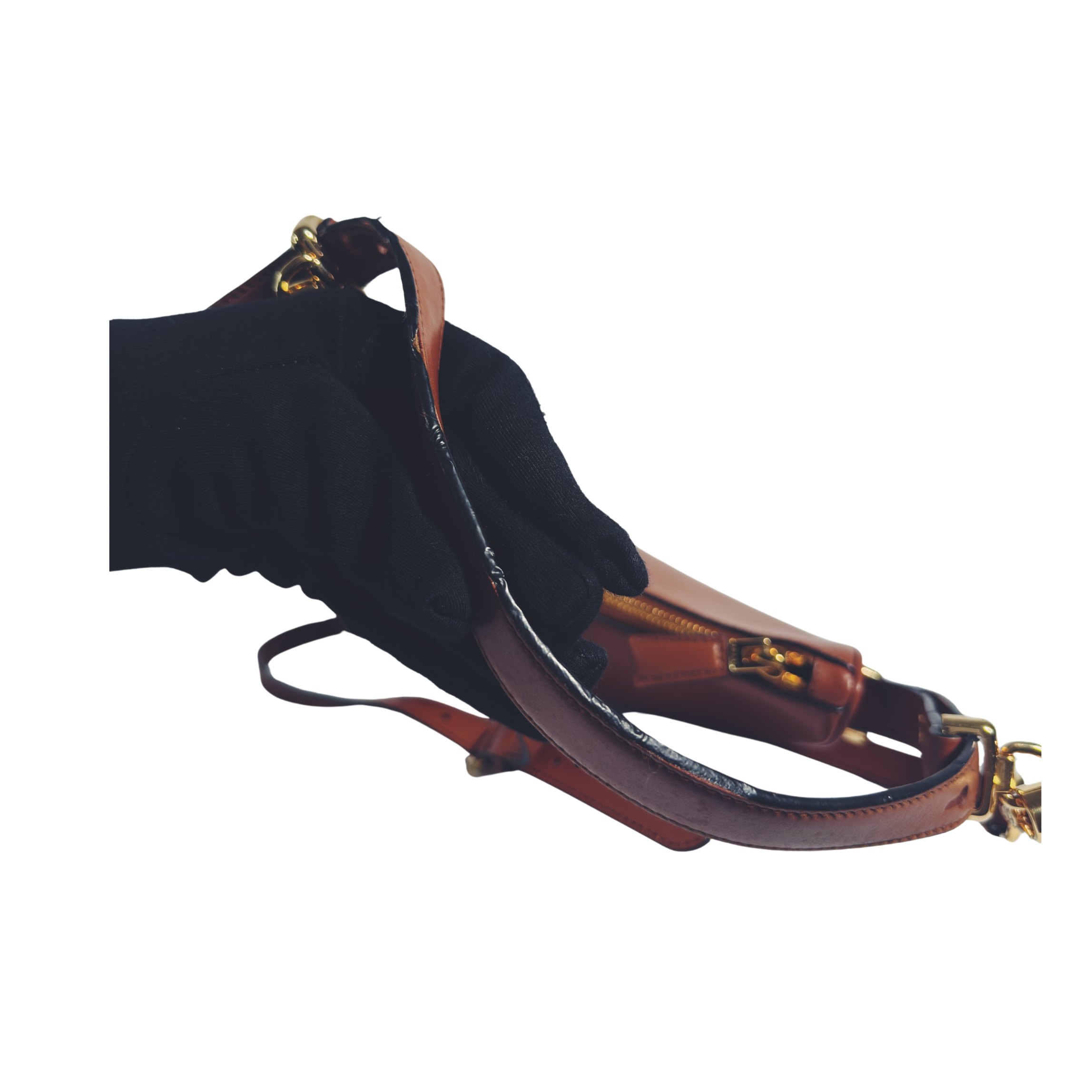 Sac Prada Arqué – Cuir cognac
