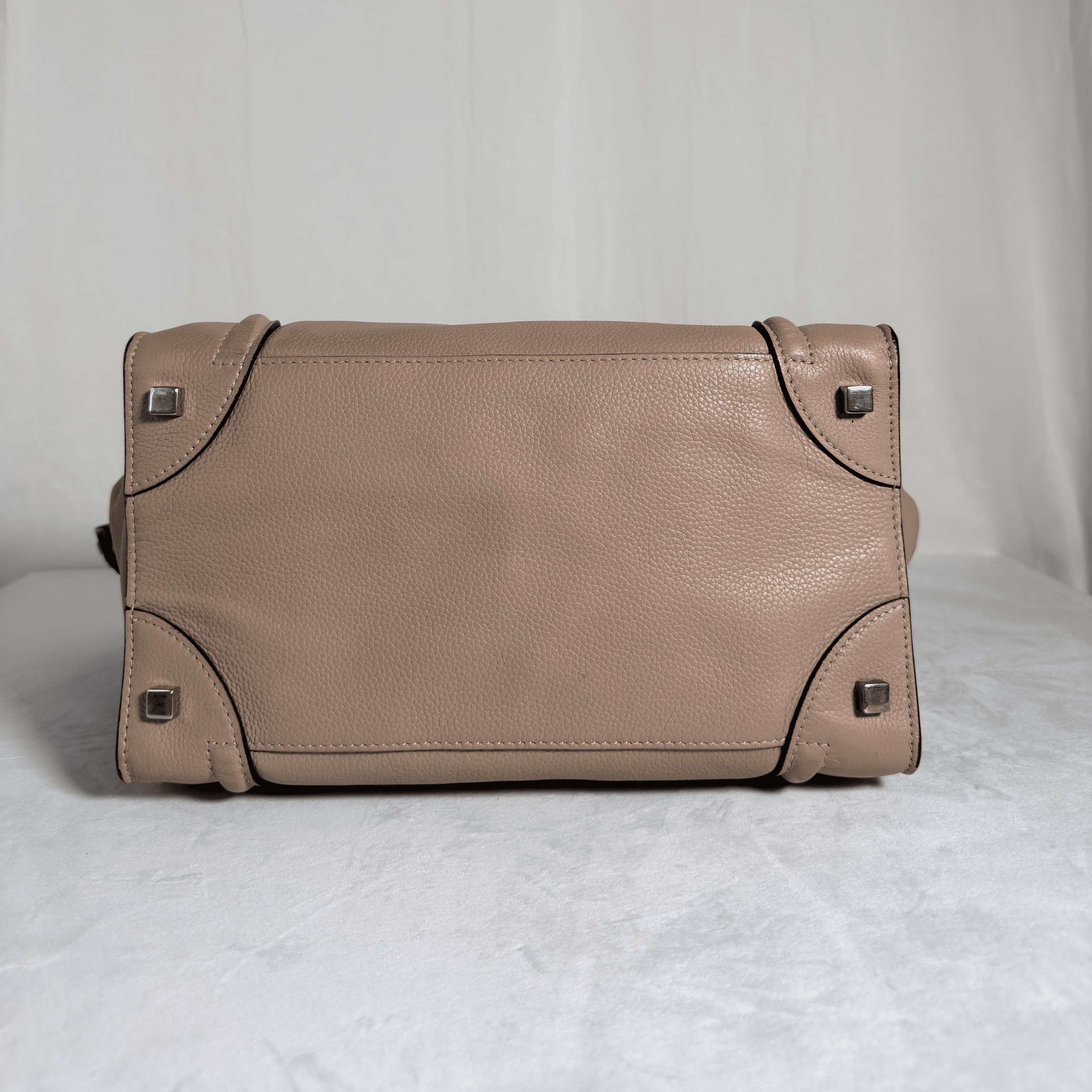 SAC A MAIN CELINE LUGGAGE MINI - CUIR GRAINE TAUPE - La Belle Boutique