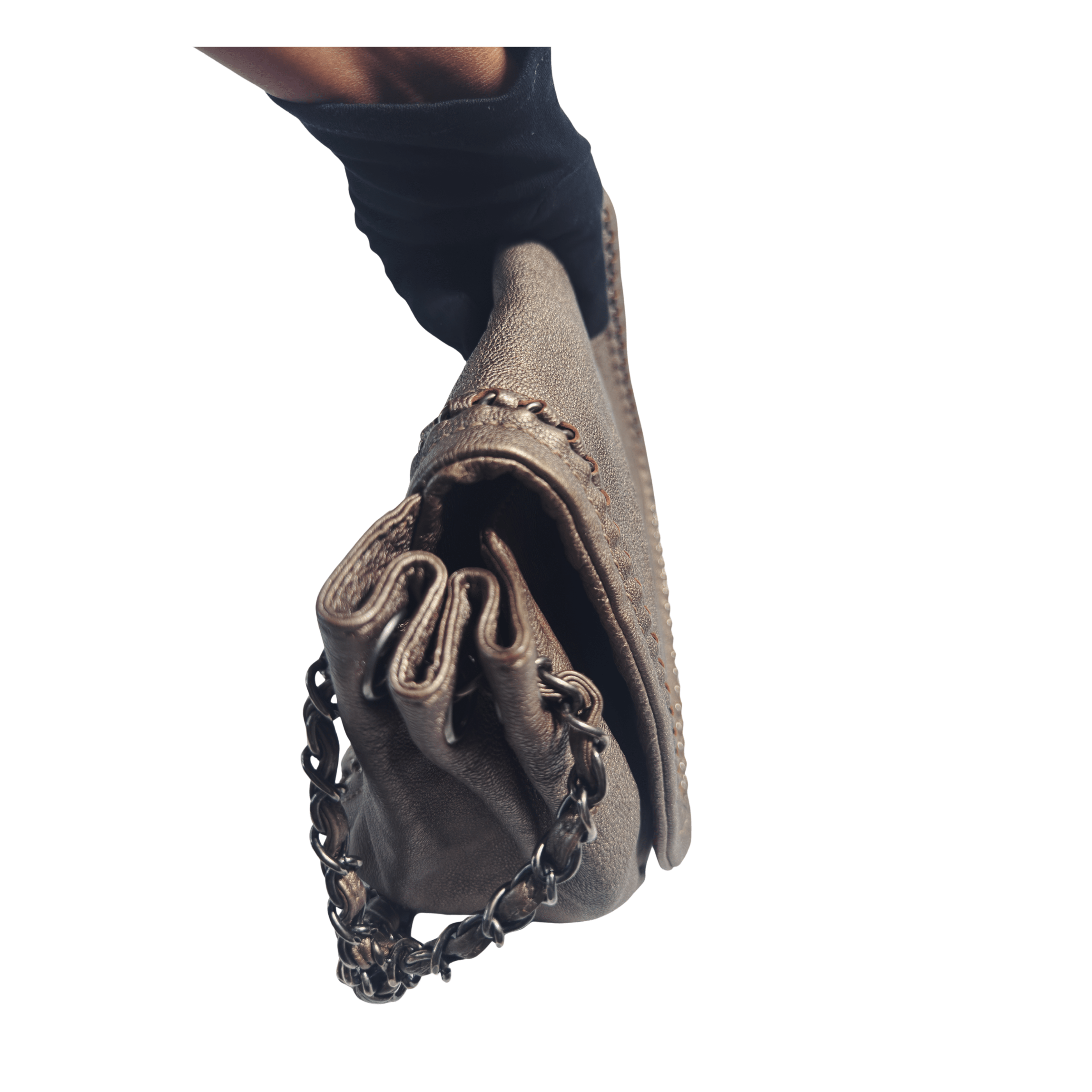 Chanel Luxe Ligne Accordion Flap | Cuir Bronze Vieilli - La Belle Boutique
