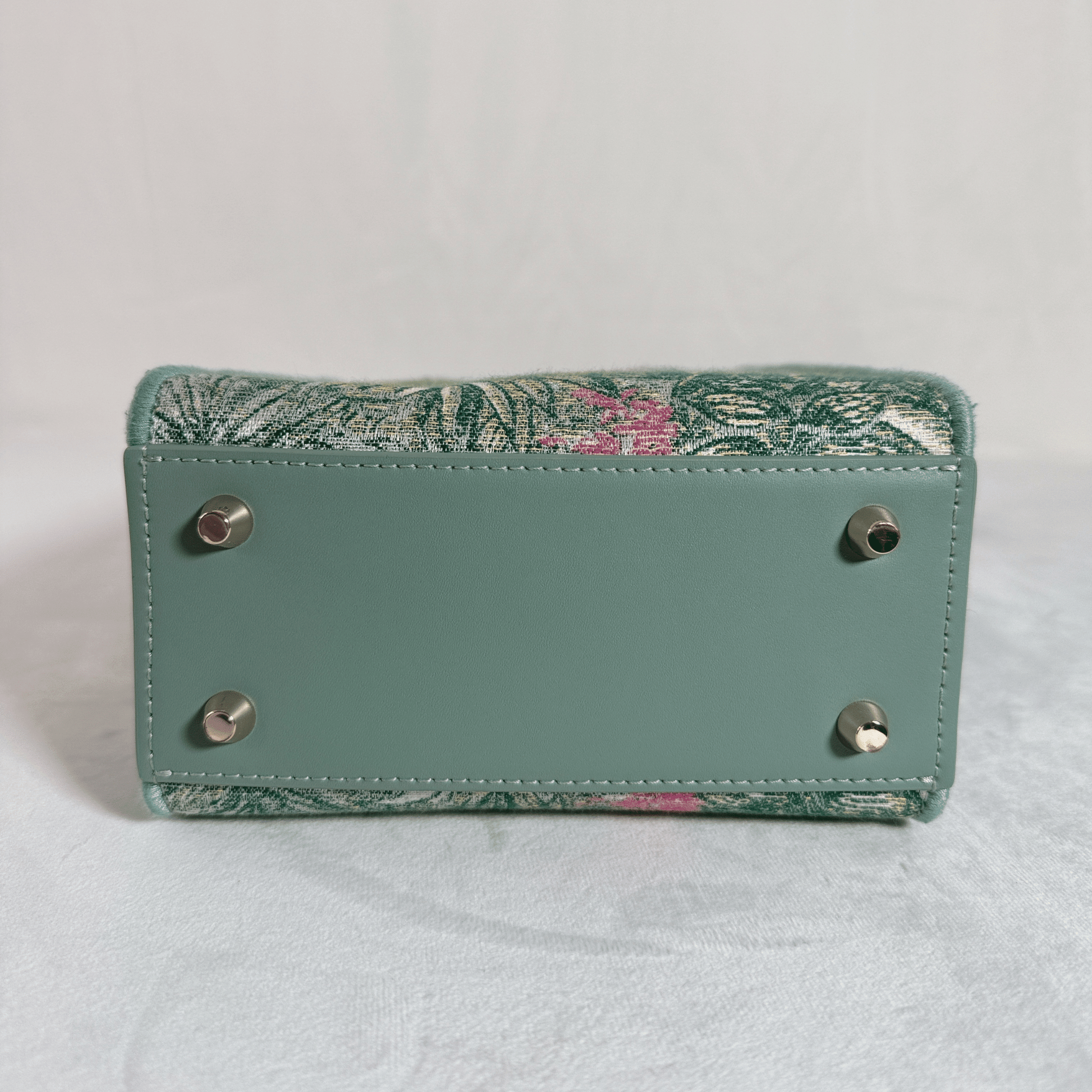 SAC FURLA OPPORTUNITY MINI TOTE - JACQUARD BOTANIQUE VERT - La Belle Boutique
