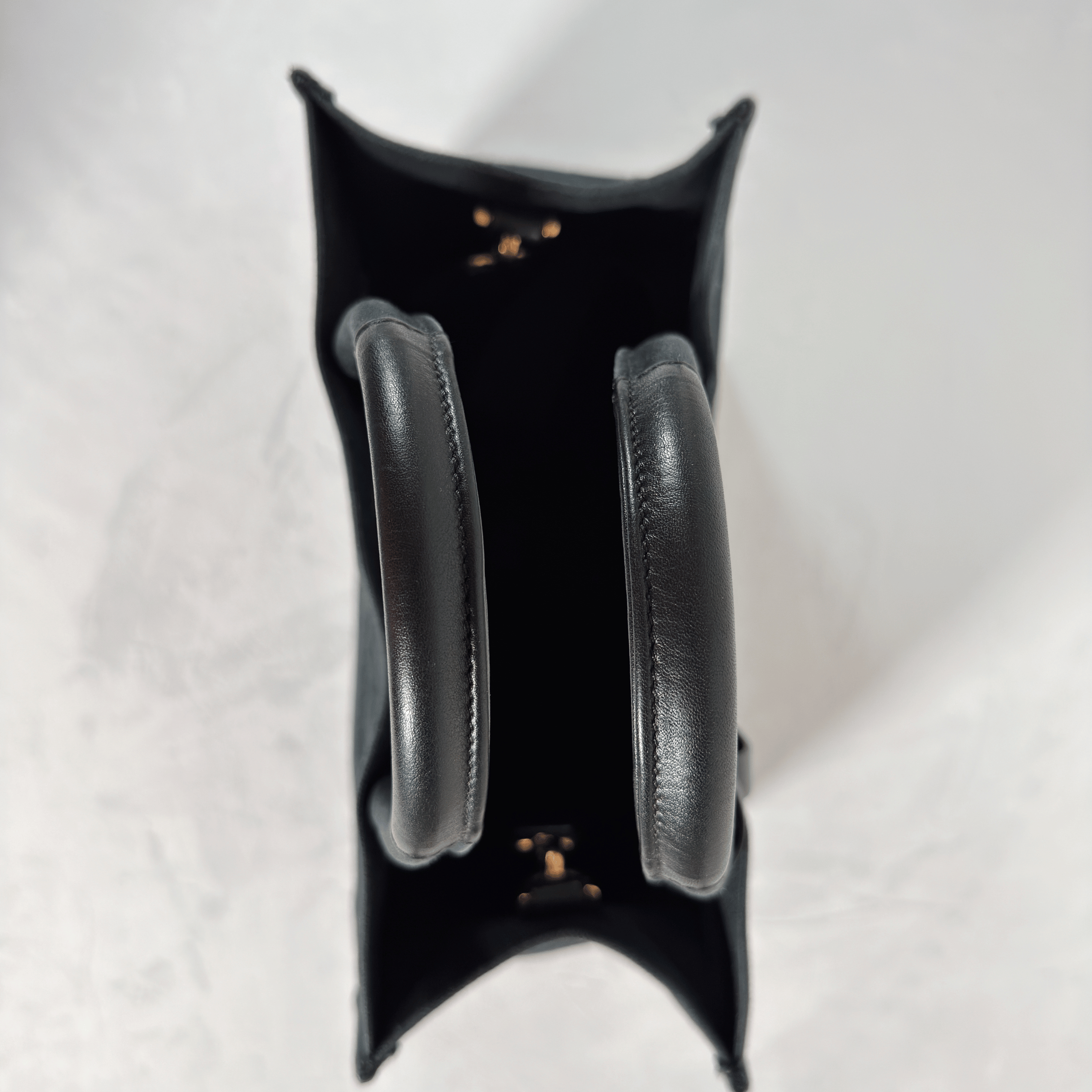 VERSACE - LA MEDUSA LARGE CANVAS TOTE - NOIR ET OR